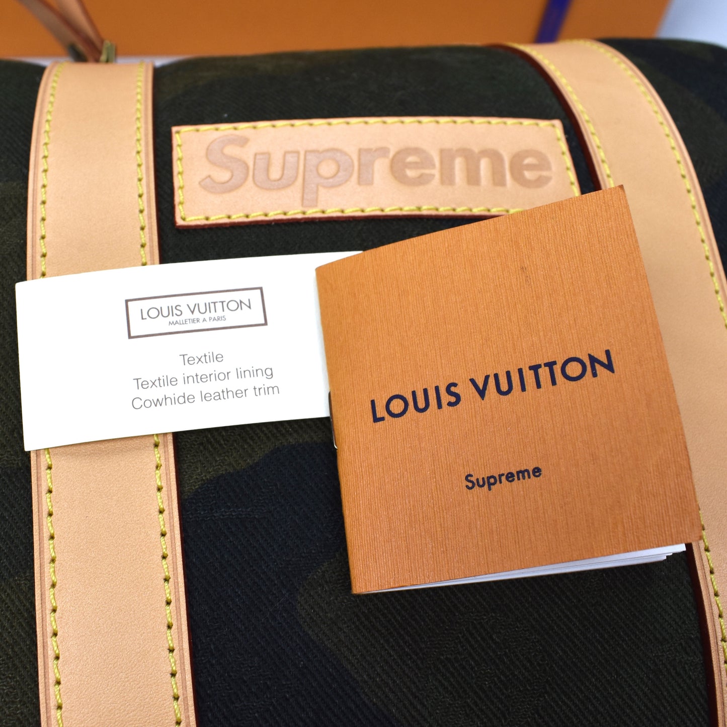Louis Vuitton x Supreme - Monogram Camo Keepall 45