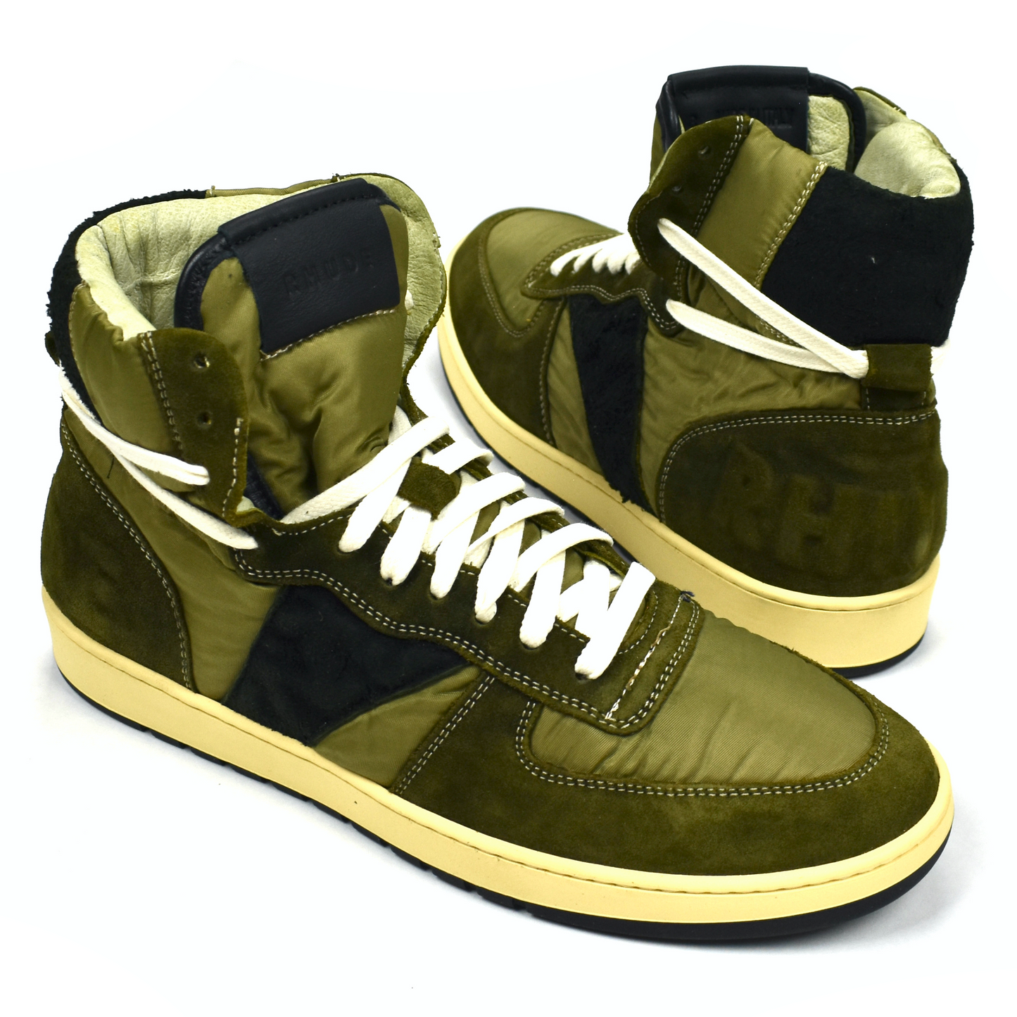 Rhude - Brown Suede / Nylon Rhecess Sneakers