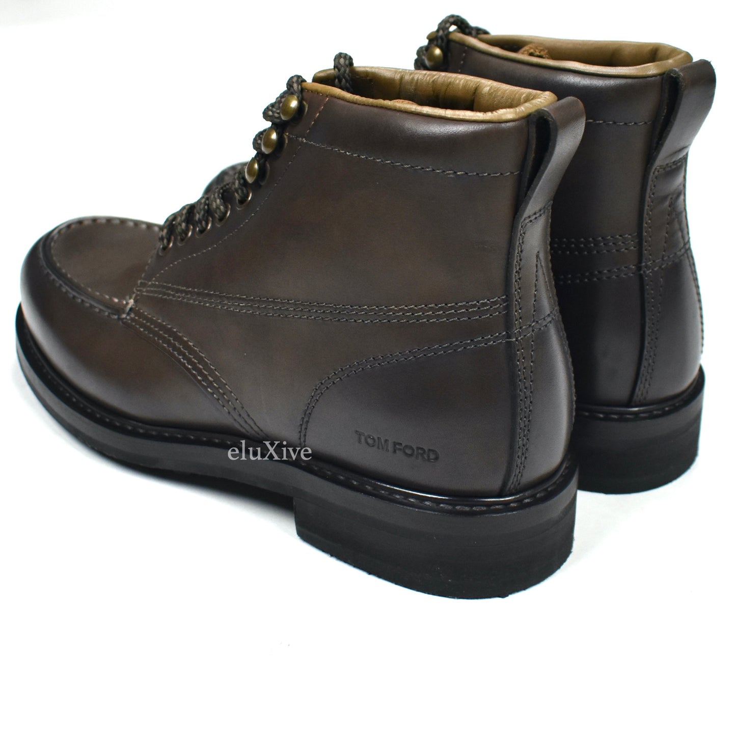 Tom Ford - Dark Brown Leather Cromwell Hiking Boots