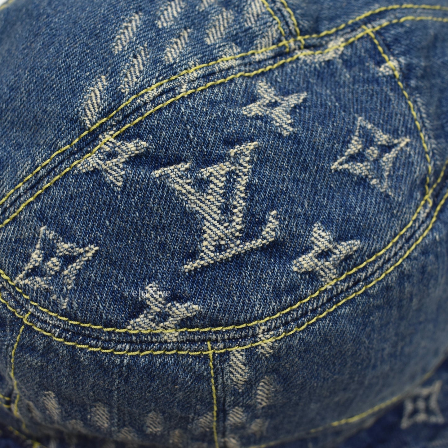 Louis Vuitton x Nigo - Blue Recycled Denim Monogram Bucket Hat