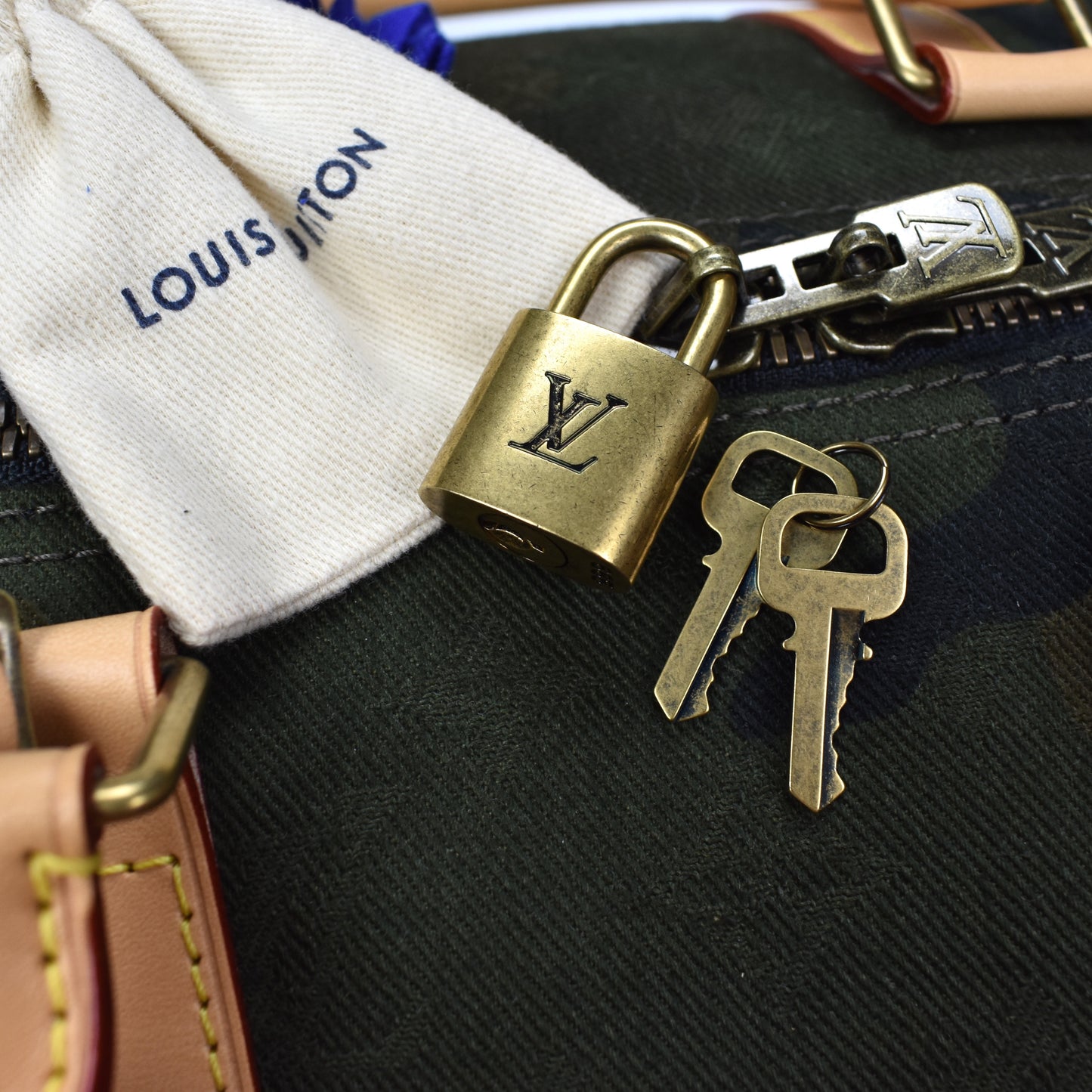 Louis Vuitton x Supreme - Monogram Camo Keepall 45