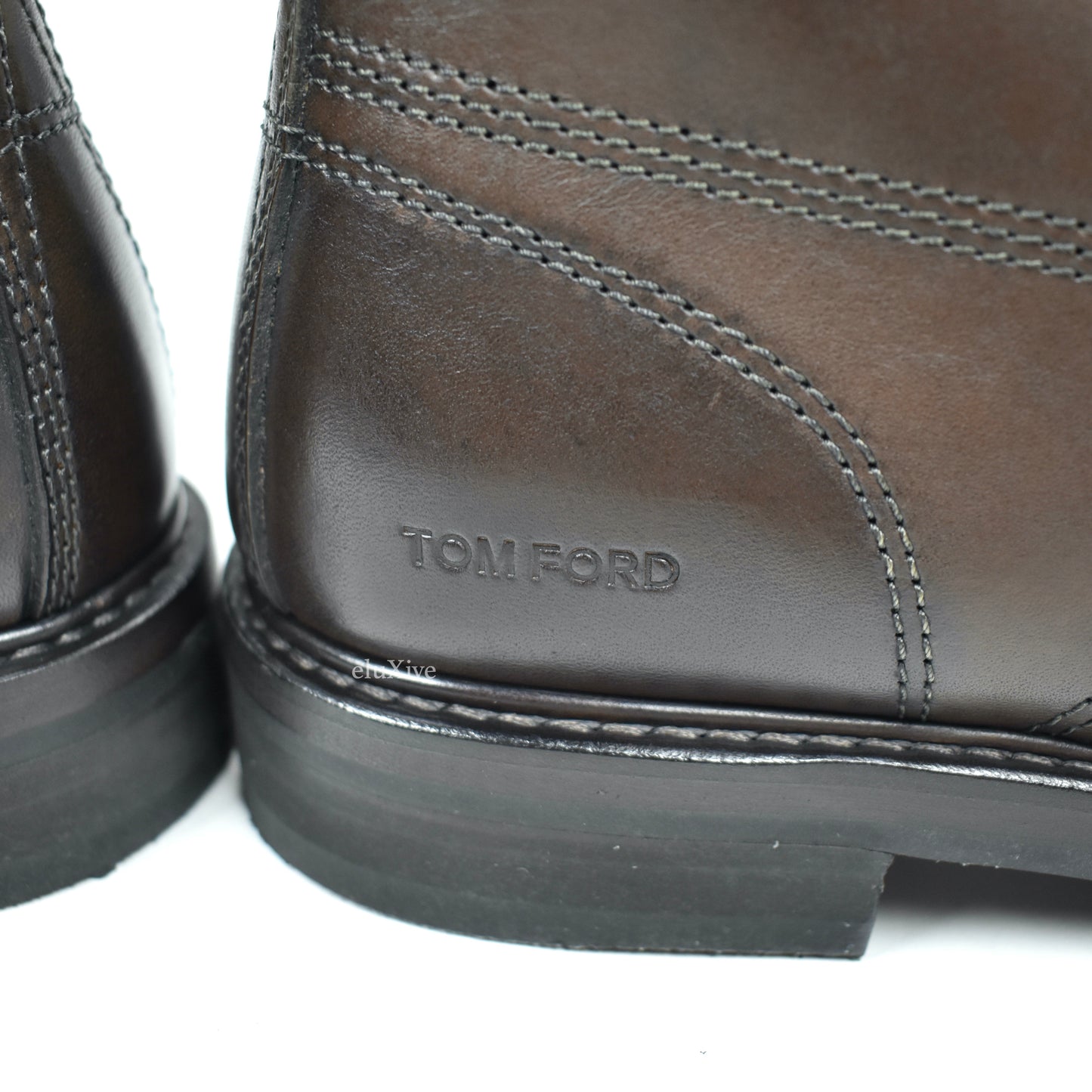 Tom Ford - Dark Brown Leather Cromwell Hiking Boots