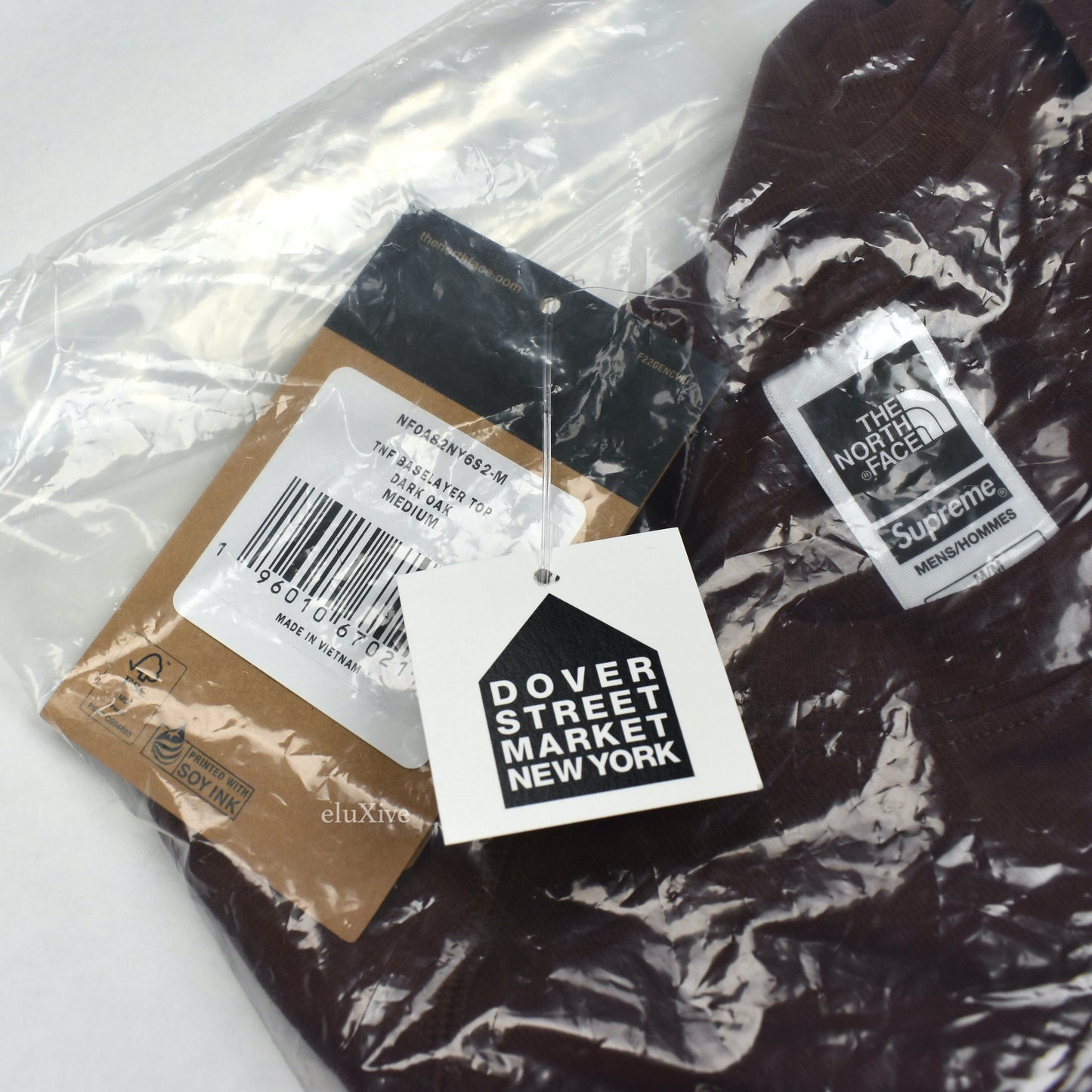 Supreme x The North Face - Dark Oak Brown Baselayer L/S T-Shirt