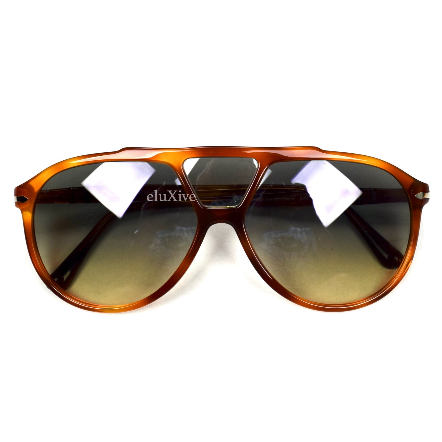 Persol - 3217-S Terra di Siena Gradient Lens Vintage Pilot Sunglasses