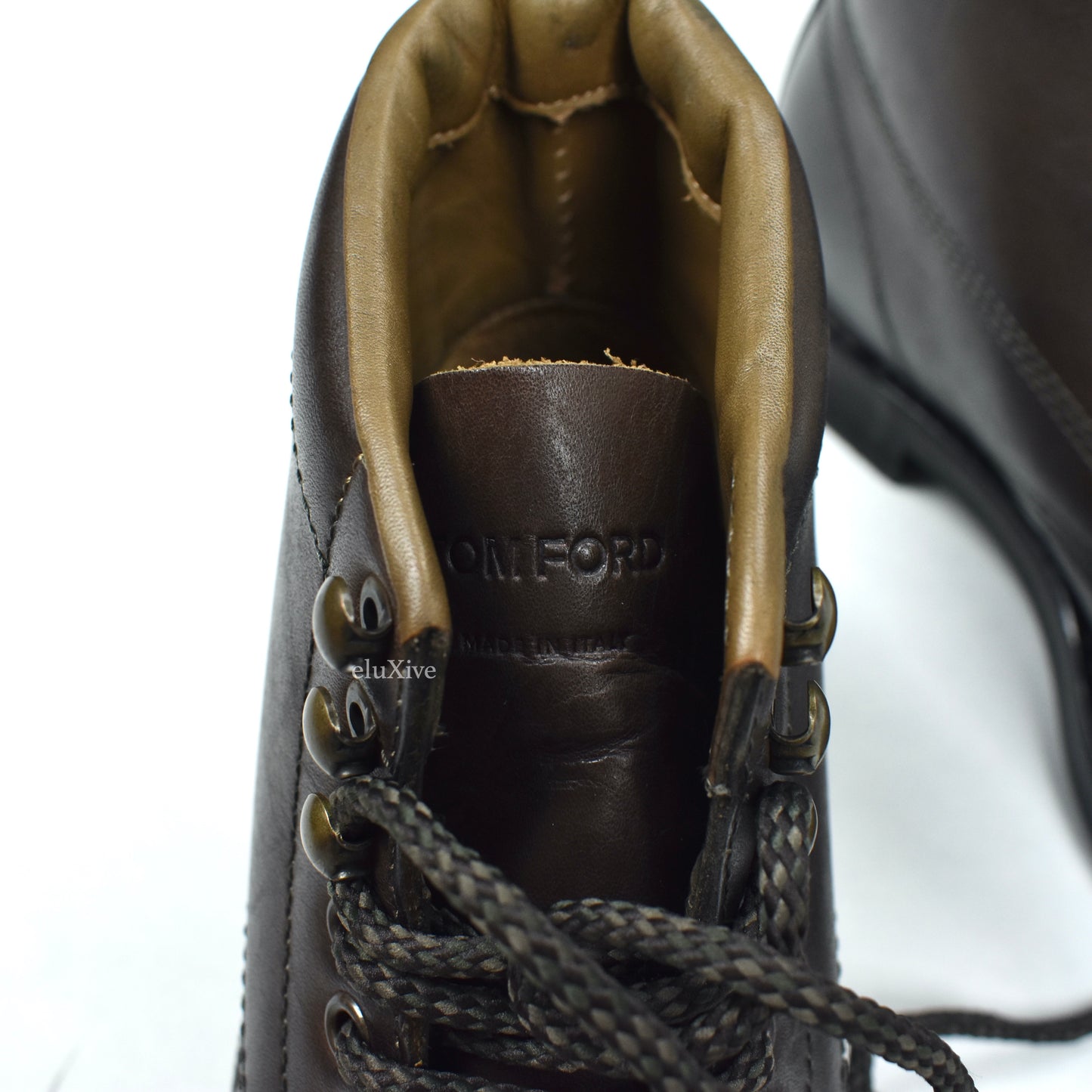 Tom Ford - Dark Brown Leather Cromwell Hiking Boots