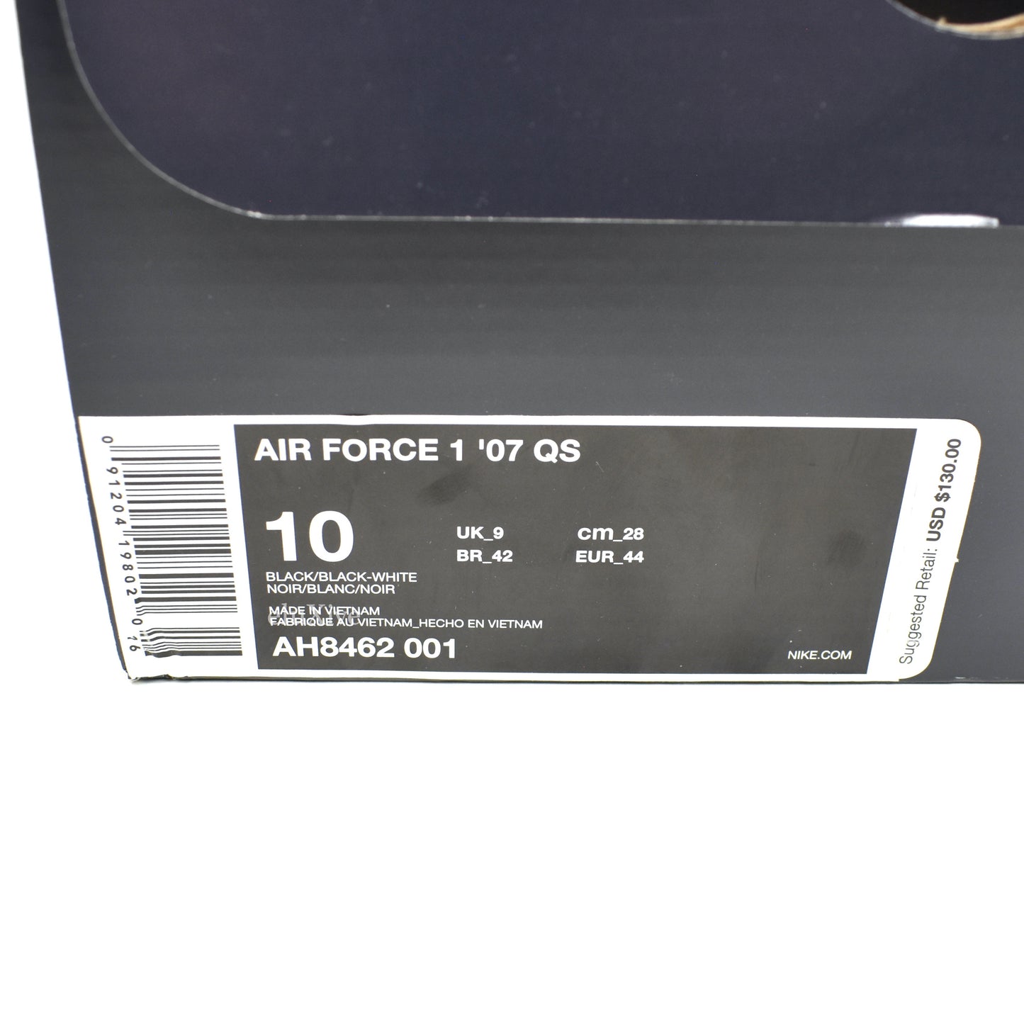 Nike - Air Force 1 '07 QS Allover Logo Print (Black)