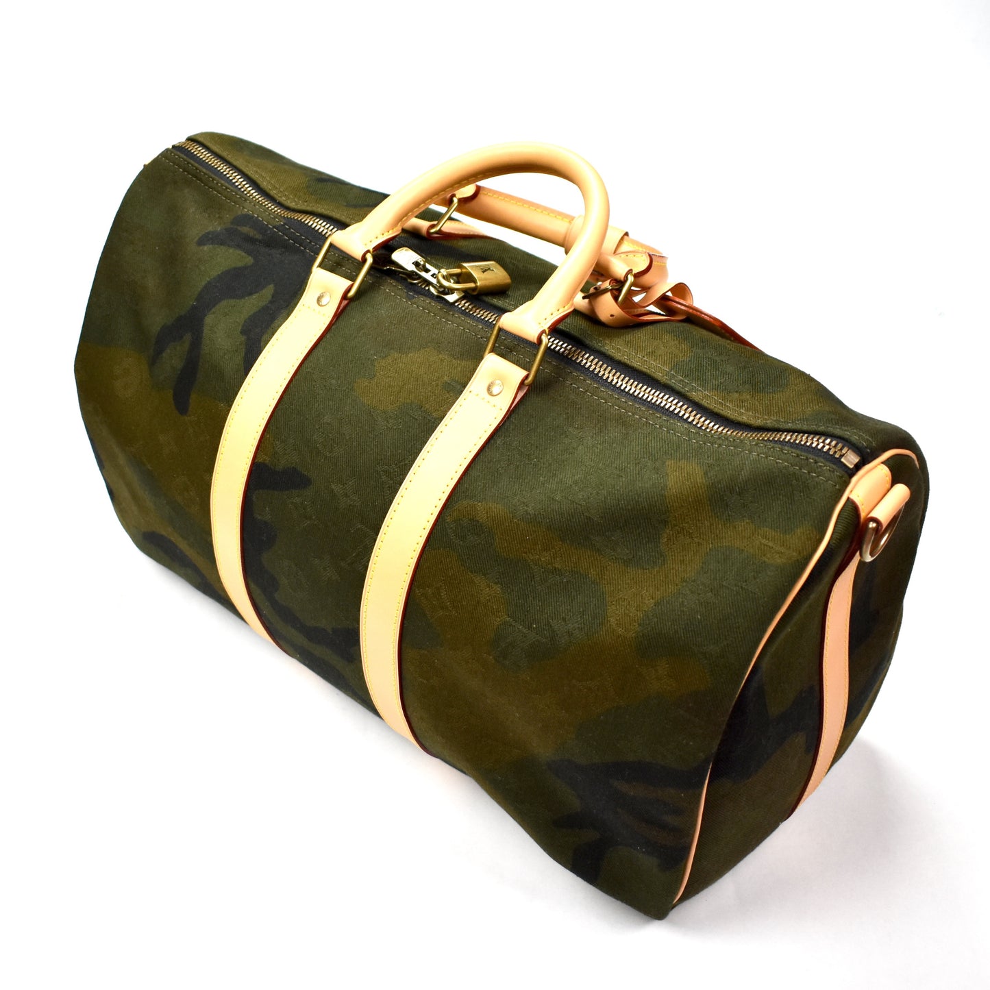 Louis Vuitton x Supreme - Monogram Camo Keepall 45