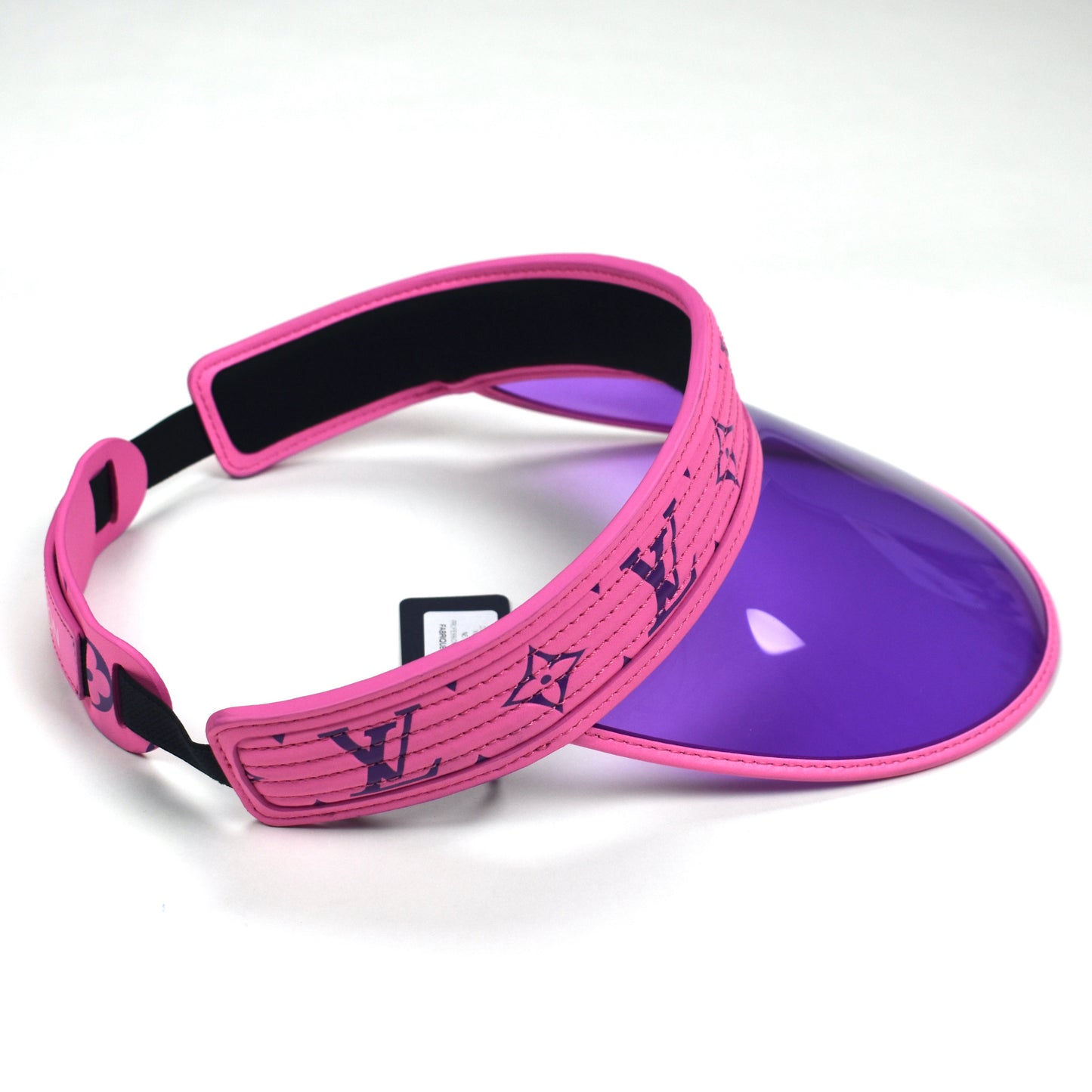 Louis Vuitton - Pink Leather Monogram 'Vuittamins' Visor