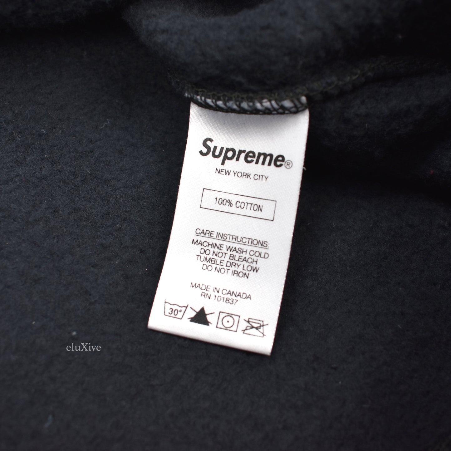 Supreme x Jean Paul Gaultier - Black Floral Print Hoodie