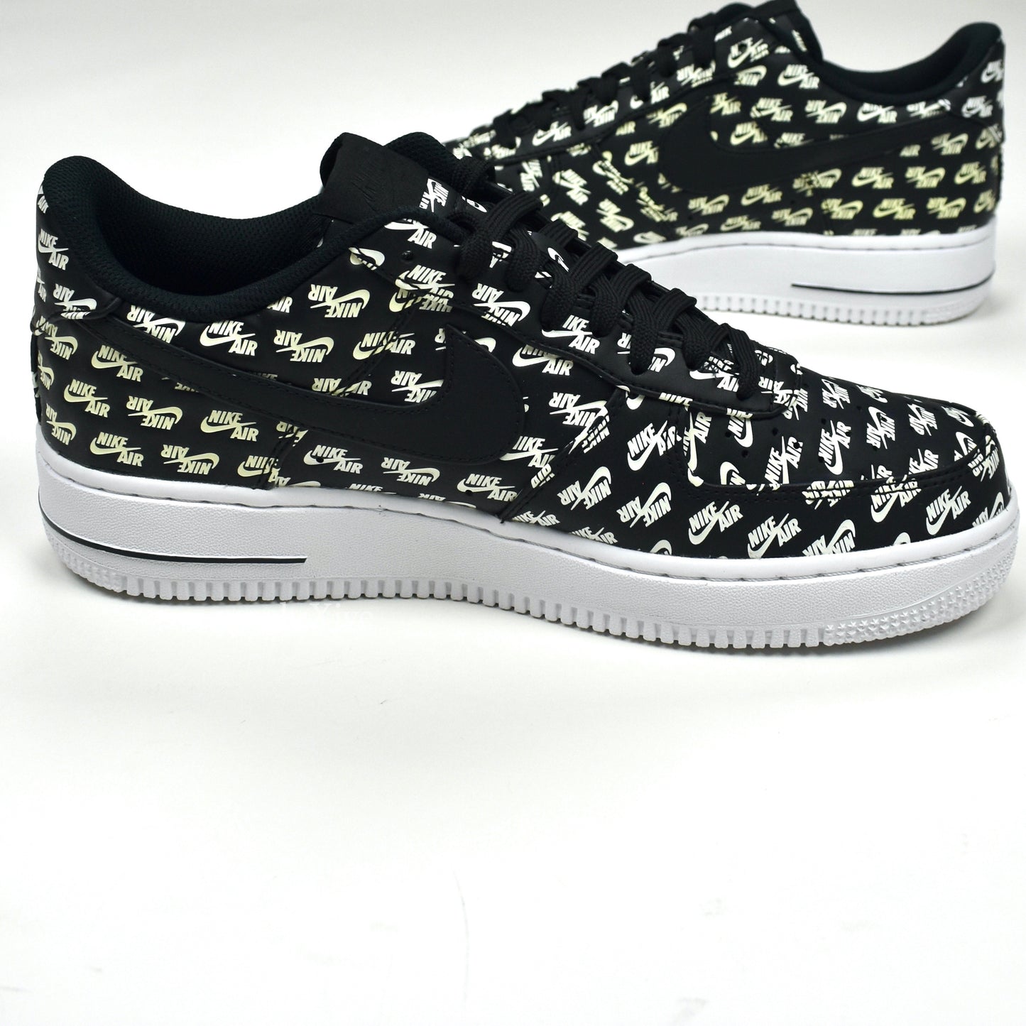 Nike - Air Force 1 '07 QS Allover Logo Print (Black)
