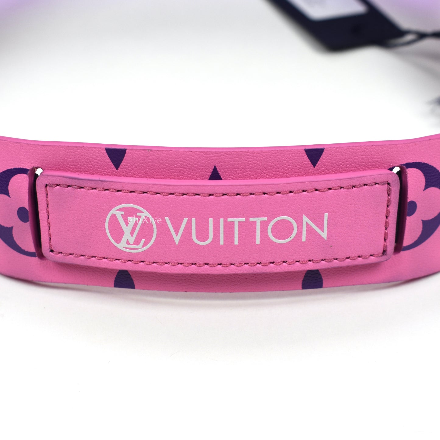 Louis Vuitton - Pink Leather Monogram 'Vuittamins' Visor