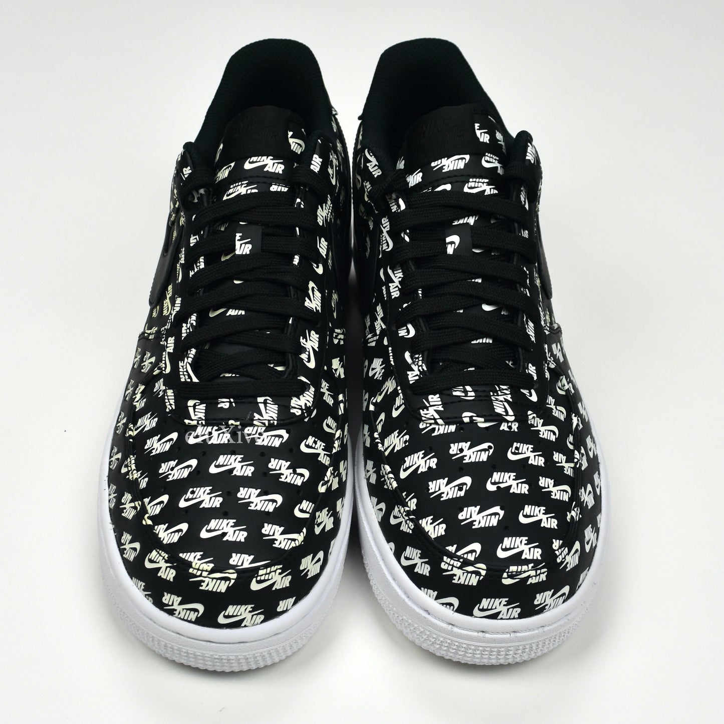 Nike - Air Force 1 '07 QS Allover Logo Print (Black)