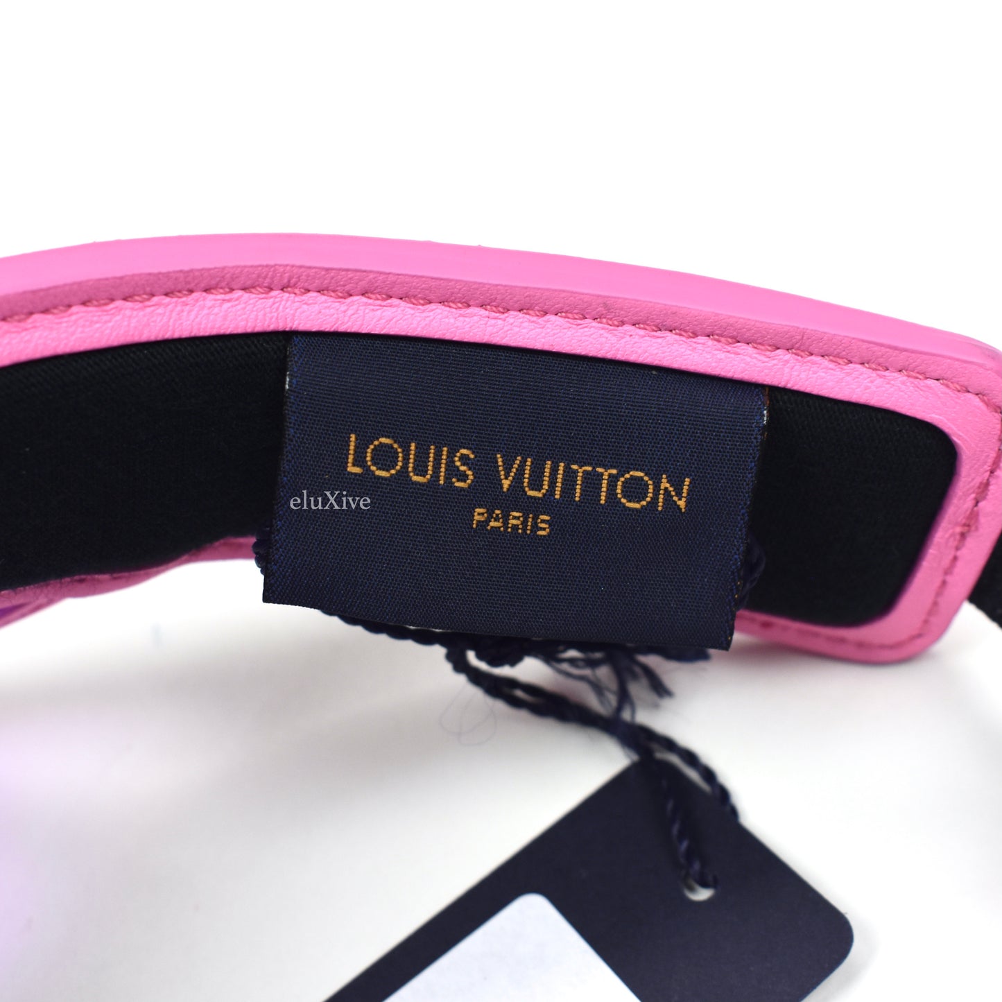Louis Vuitton - Pink Leather Monogram 'Vuittamins' Visor