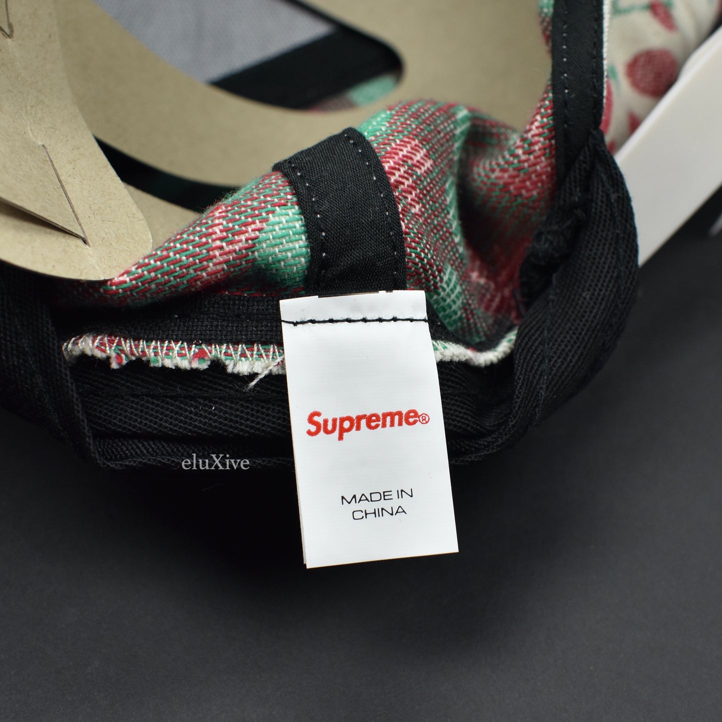 Supreme - Cherries Woven Snapback Hat (Natural)