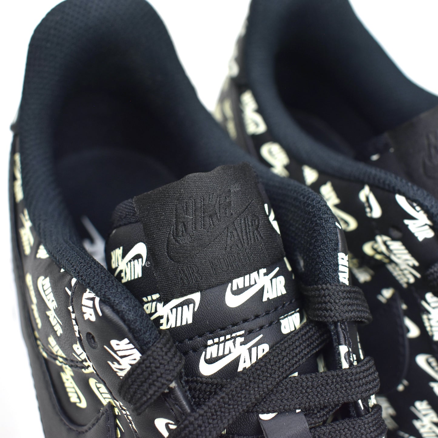 Nike - Air Force 1 '07 QS Allover Logo Print (Black)