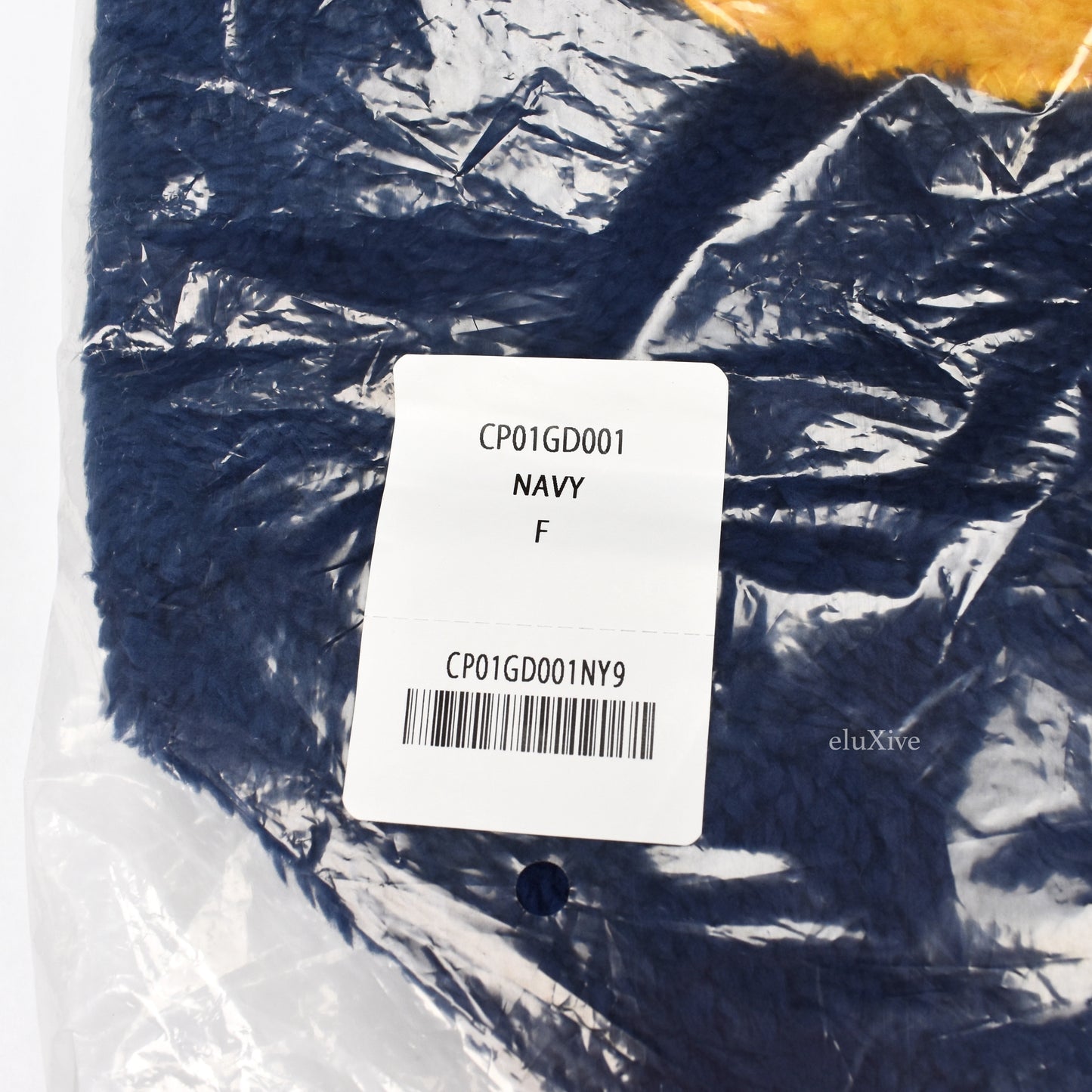 Cactus Plant Flea Market - Smiley Face Fur Tote Bag (Navy)