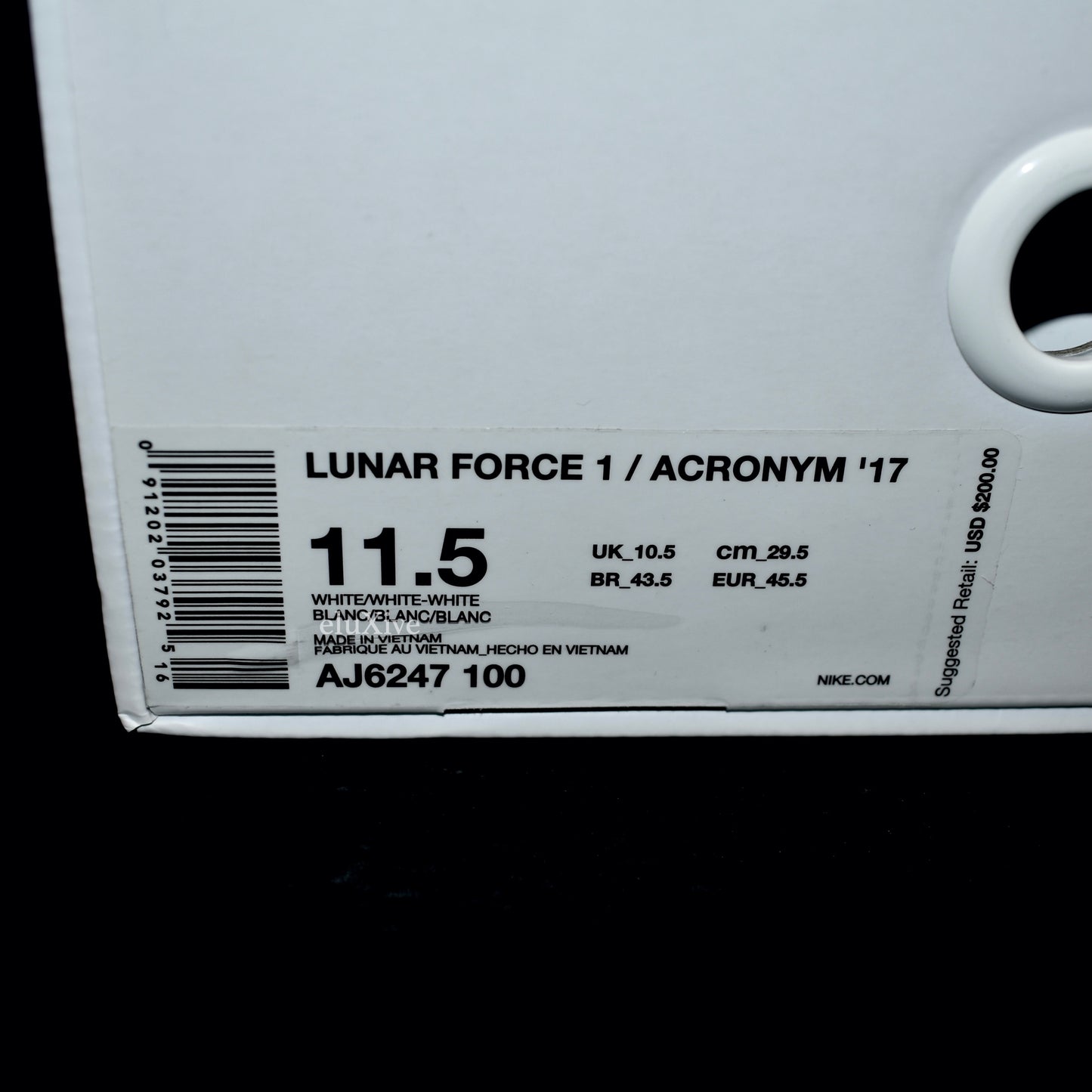 Nike x Acronym - Air Force 1 Lunar '17 'AF-100' (White)
