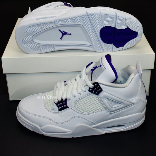 Nike - Air Jordan 4 Retro White/Court Purple