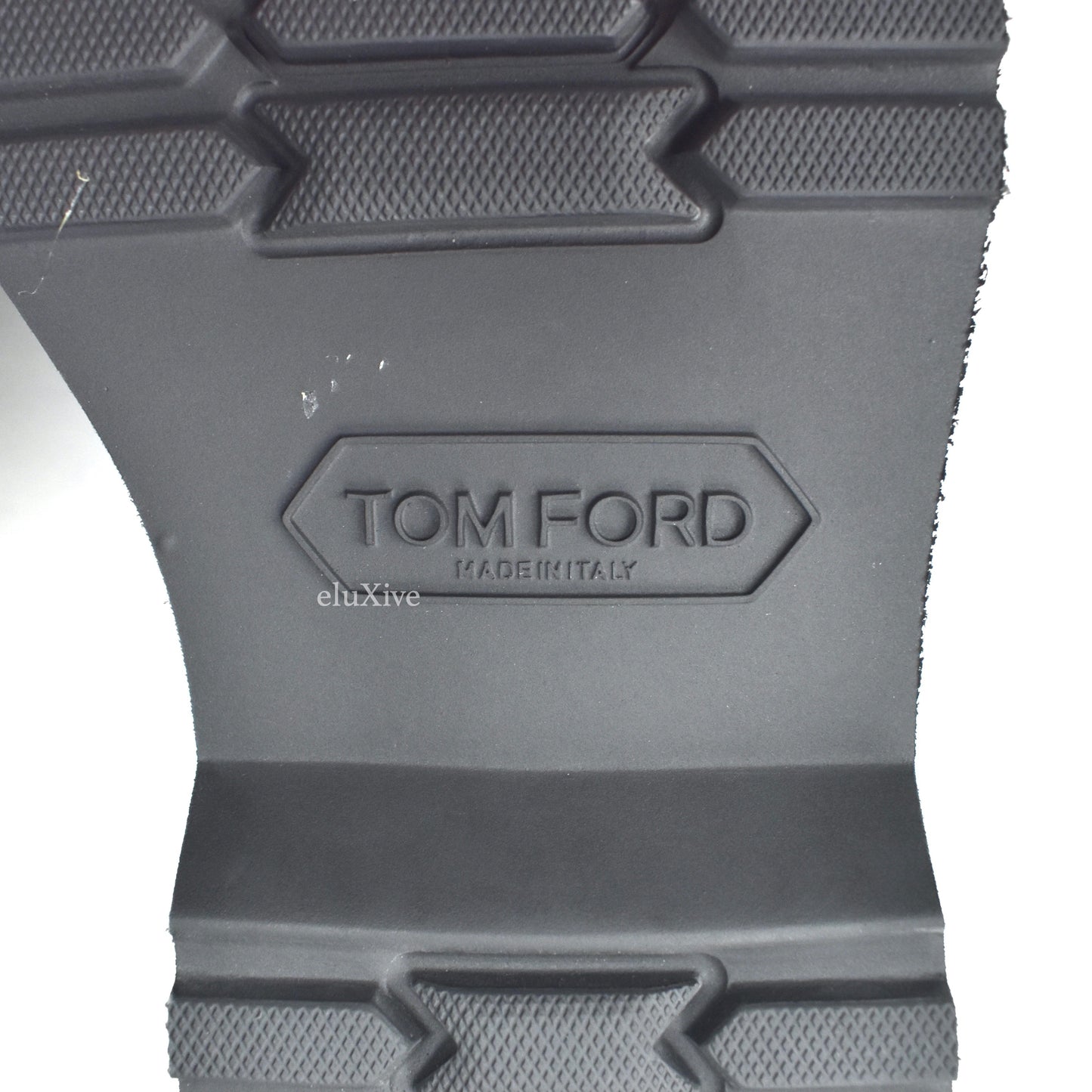 Tom Ford - Black Pebbled Calf Leather Monk Strap Boots