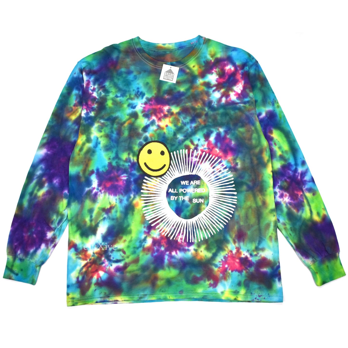 Cactus Plant Flea Market - Tie-Dye Smiley Logo L/S T-Shirt