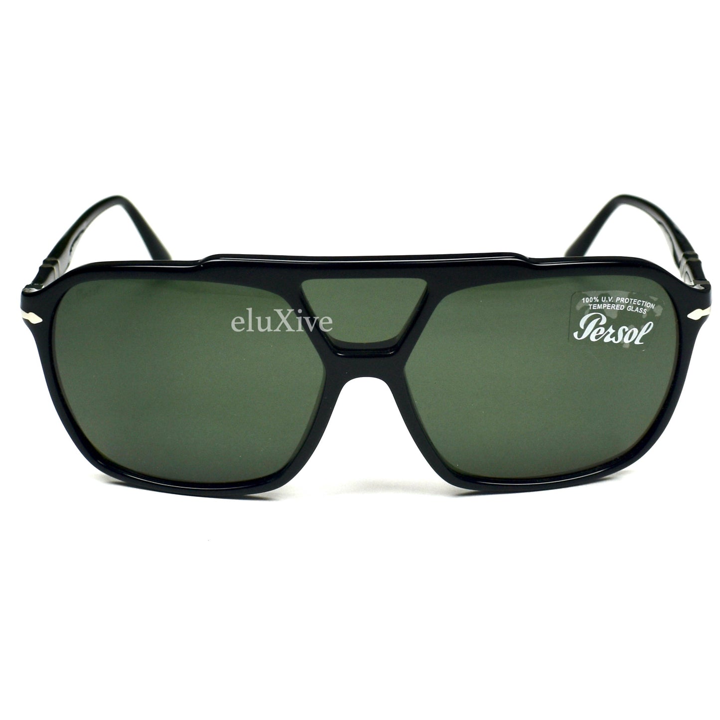 Persol - 3223-S Black / Gray Lens Vintage Pilot Sunglasses