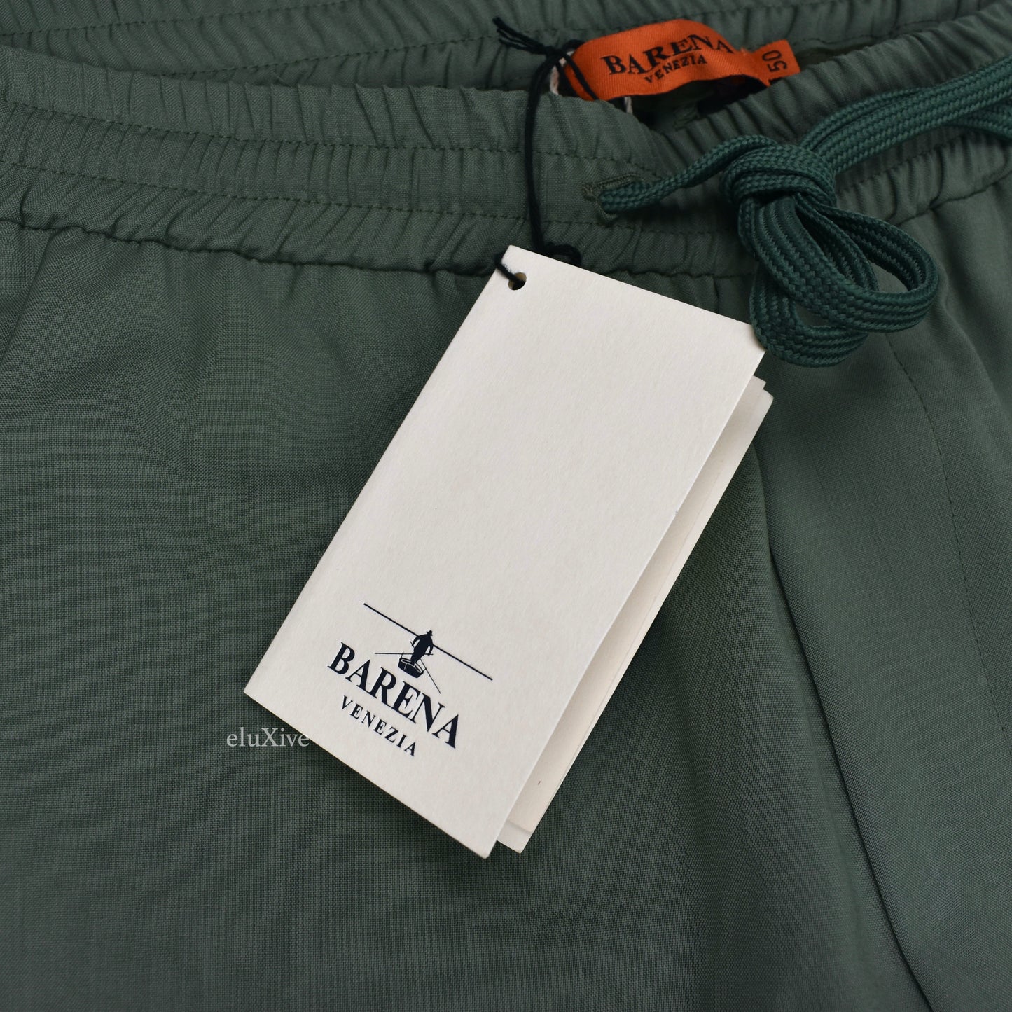 Barena - Sage Green Lightweight Wool Lounge Pants