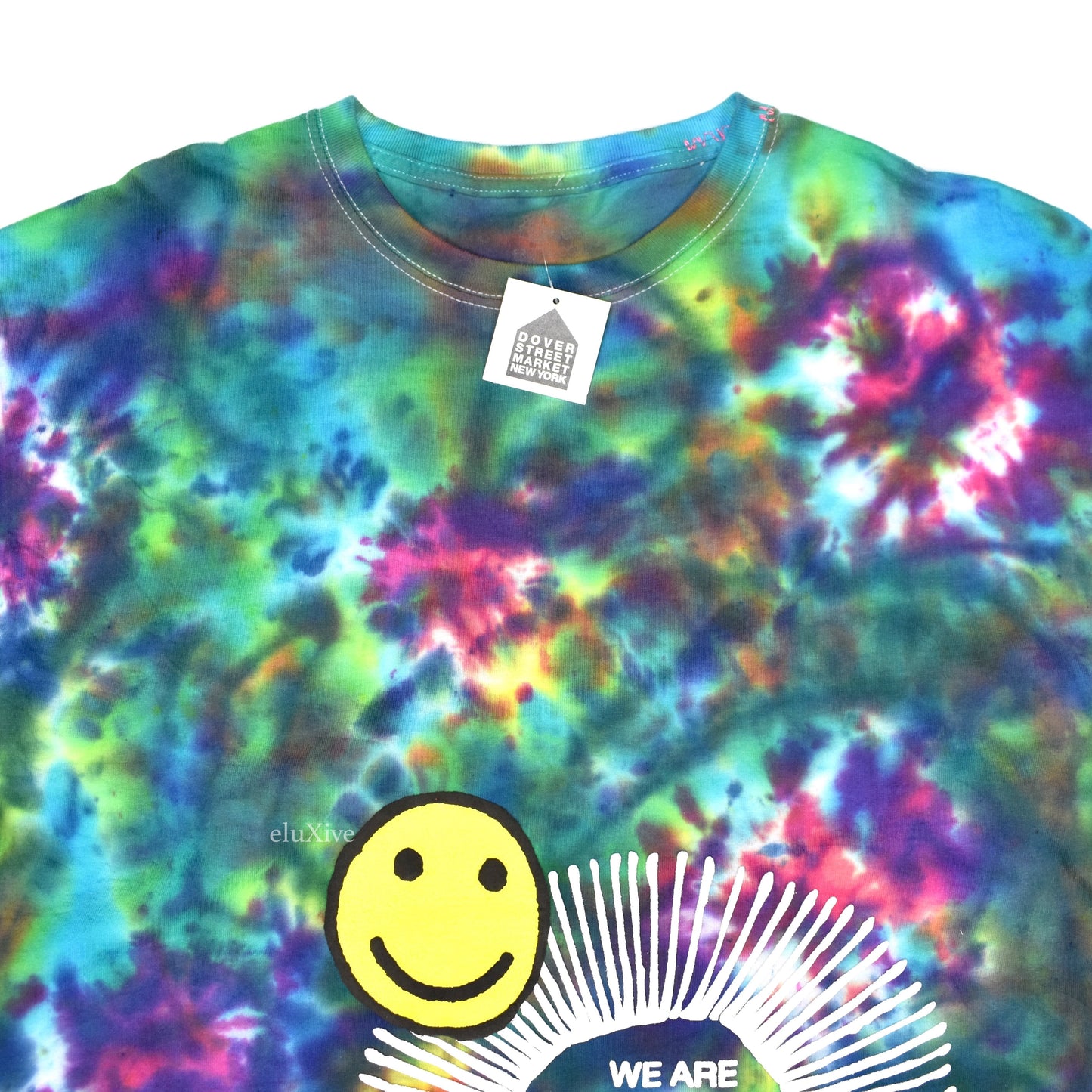 Cactus Plant Flea Market - Tie-Dye Smiley Logo L/S T-Shirt