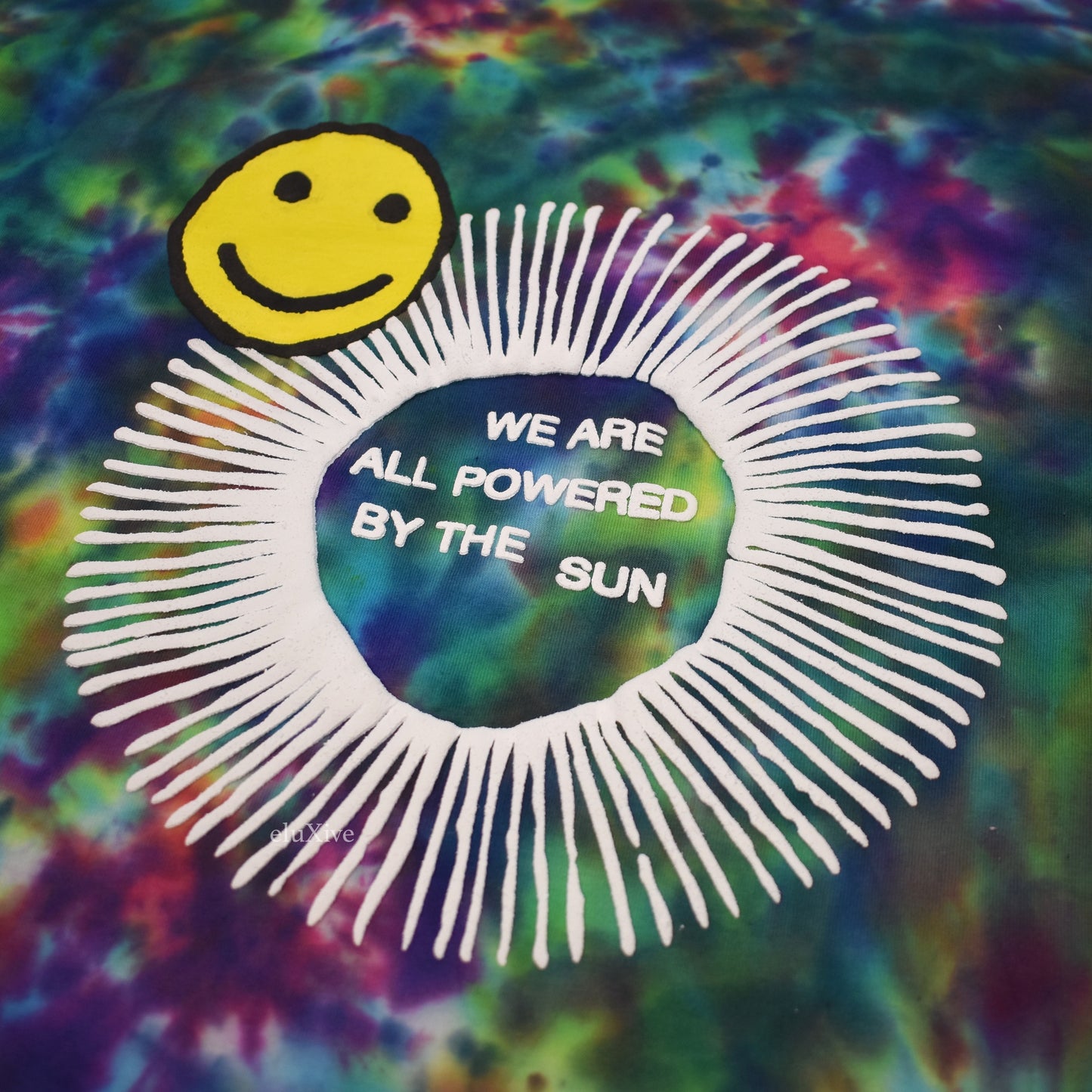 Cactus Plant Flea Market - Tie-Dye Smiley Logo L/S T-Shirt