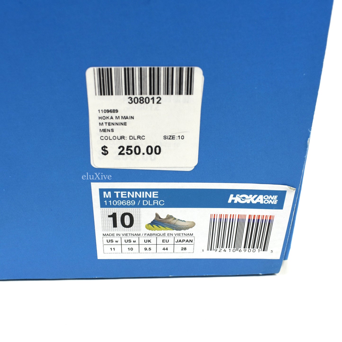 Hoka One One - Tennine Running Sneakers (Gray/Blue/Yellow)