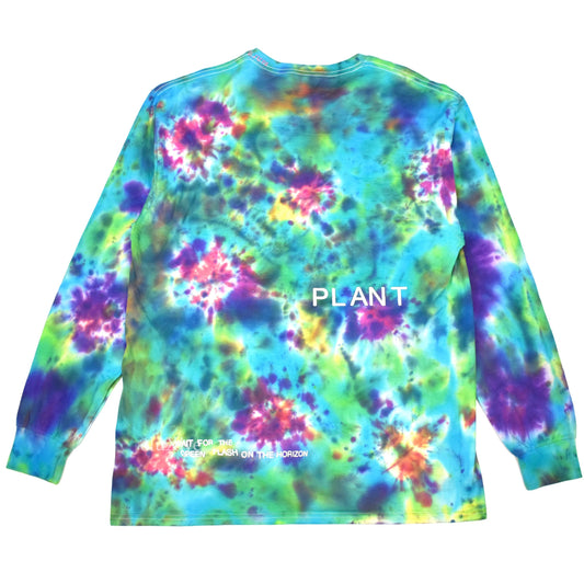 Cactus Plant Flea Market - Tie-Dye Smiley Logo L/S T-Shirt