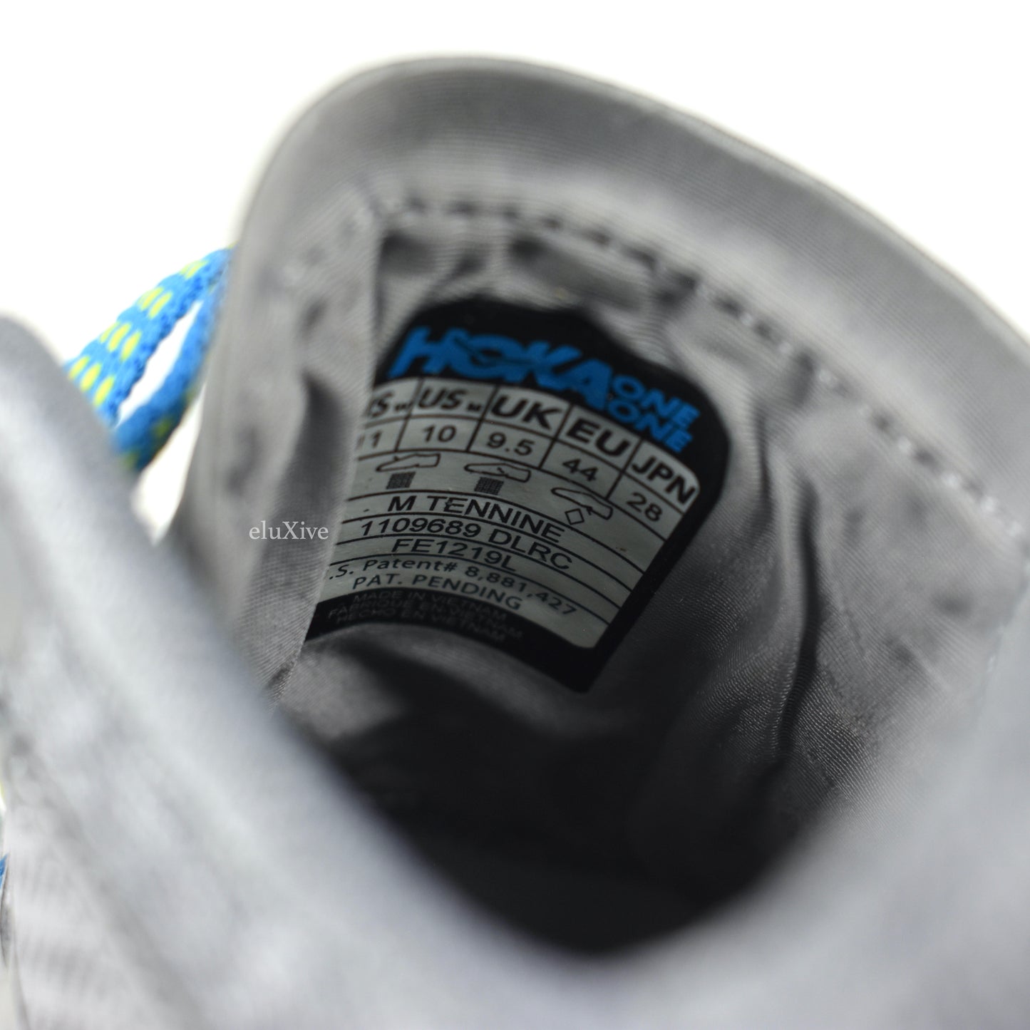 Hoka One One - Tennine Running Sneakers (Gray/Blue/Yellow)