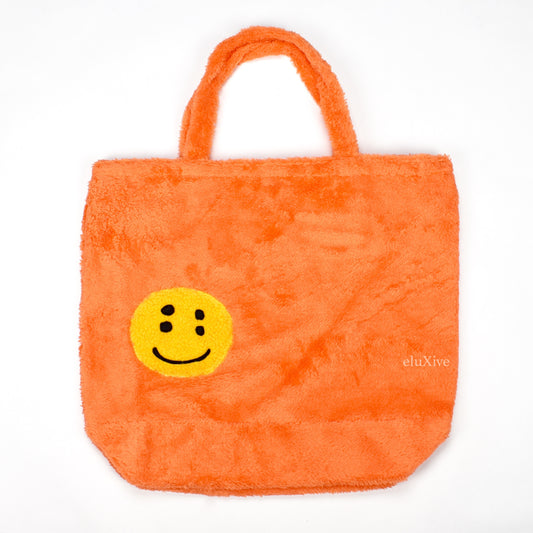 Cactus Plant Flea Market - Smiley Face Fur Tote Bag (Orange)