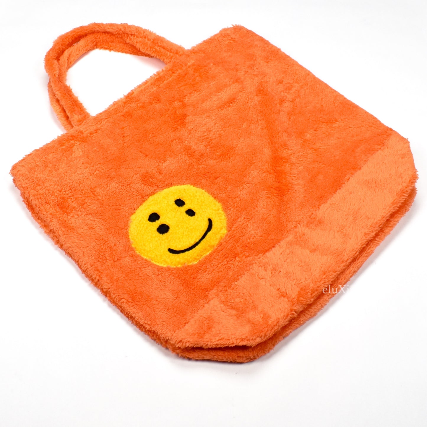 Cactus Plant Flea Market - Smiley Face Fur Tote Bag (Orange)
