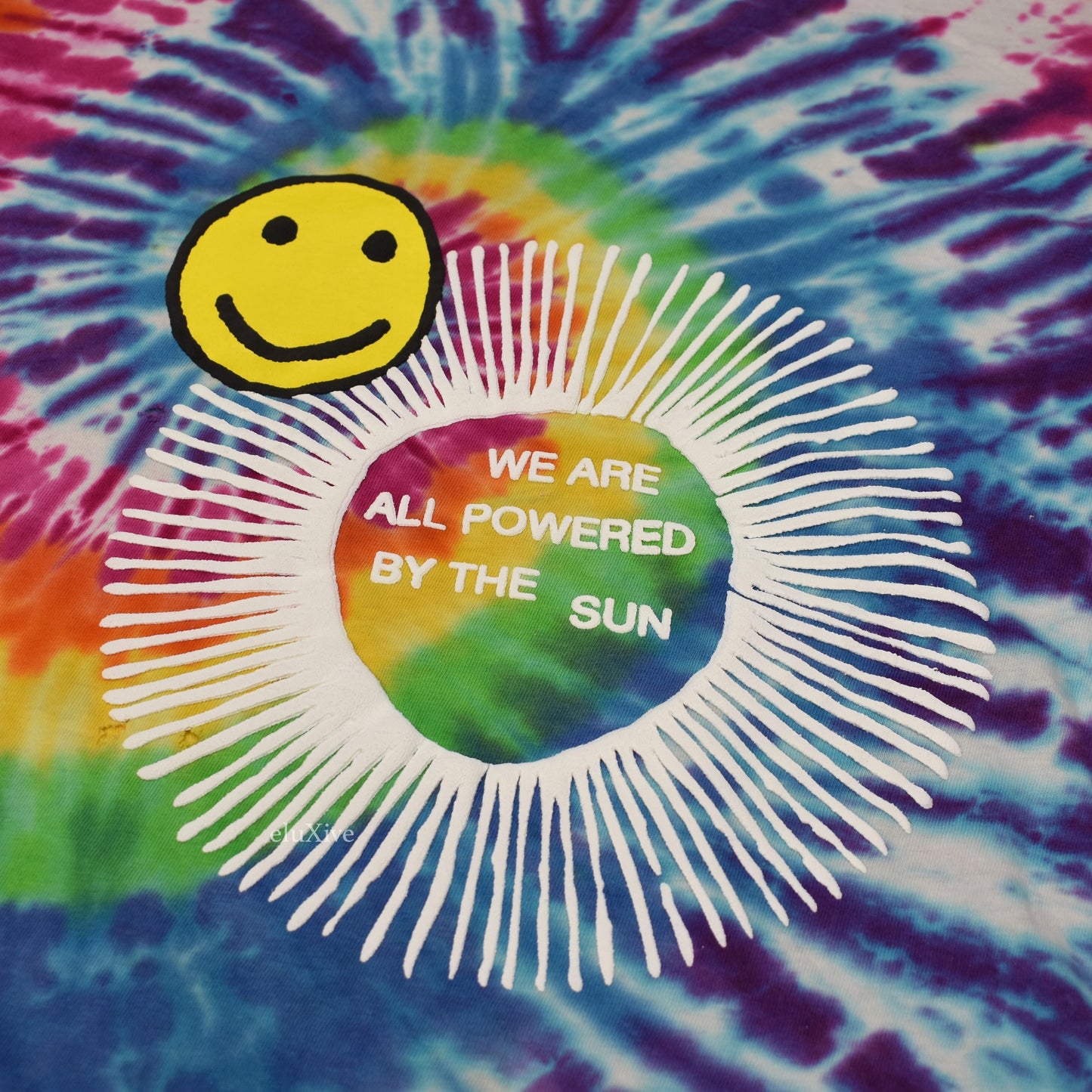 Cactus Plant Flea Market - Tie-Dye Smiley Logo L/S T-Shirt