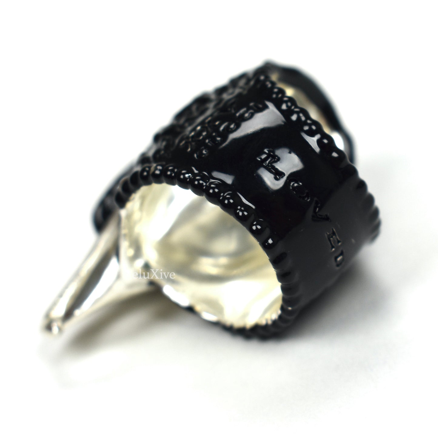 Gucci - Silver / Black Anger Forest Eagle Statement Ring