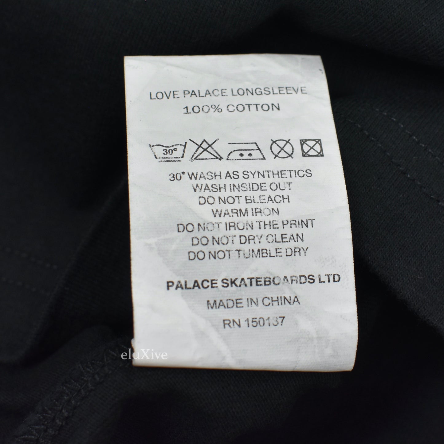 Palace - Black Love Palace Logo L/S T-Shirt