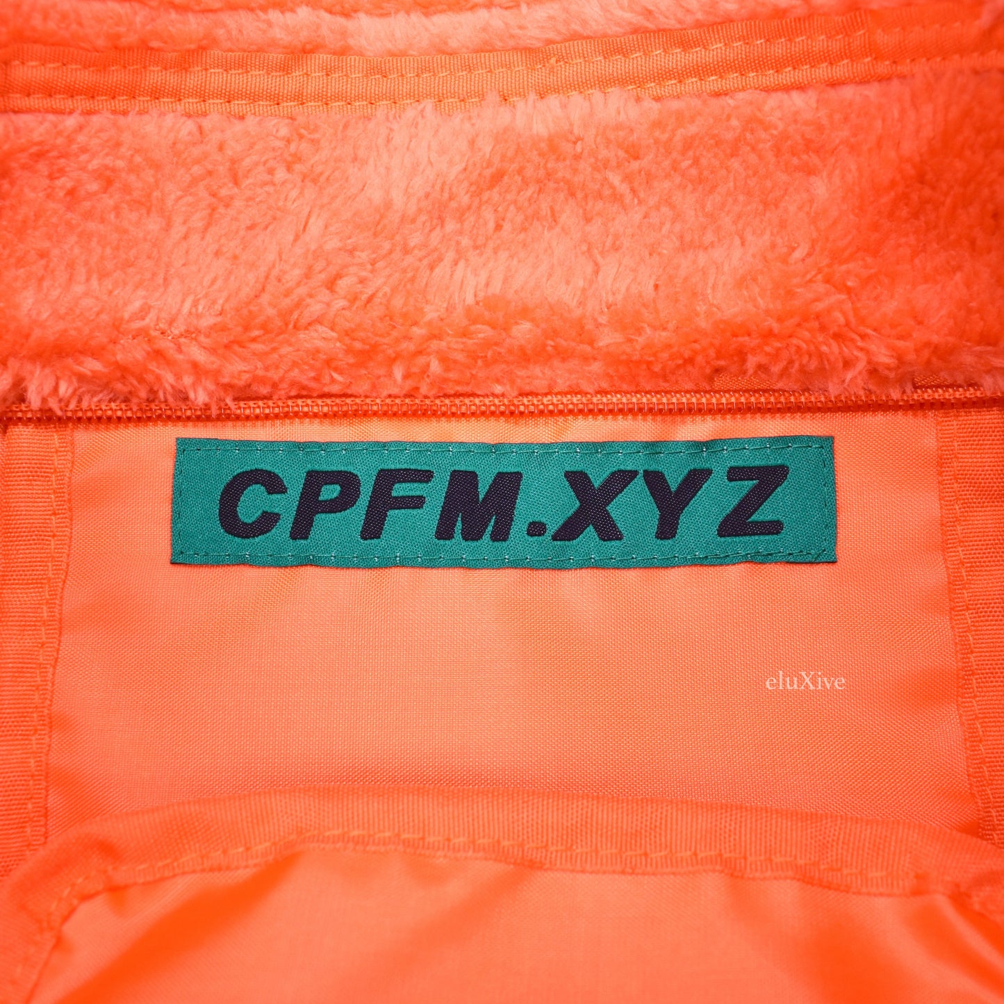 Cactus Plant Flea Market - Smiley Face Fur Tote Bag (Orange)