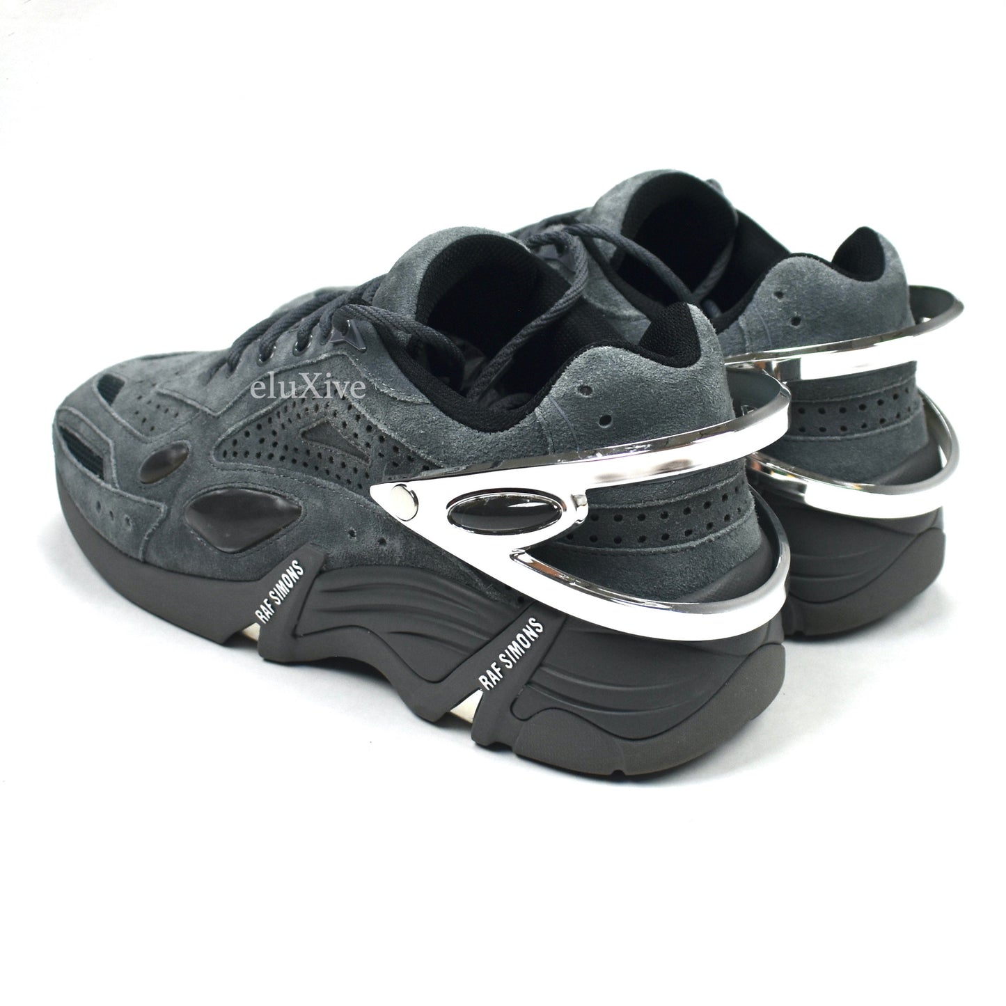 Raf Simons - Gray Suede Cylon-21 Runner Sneakers