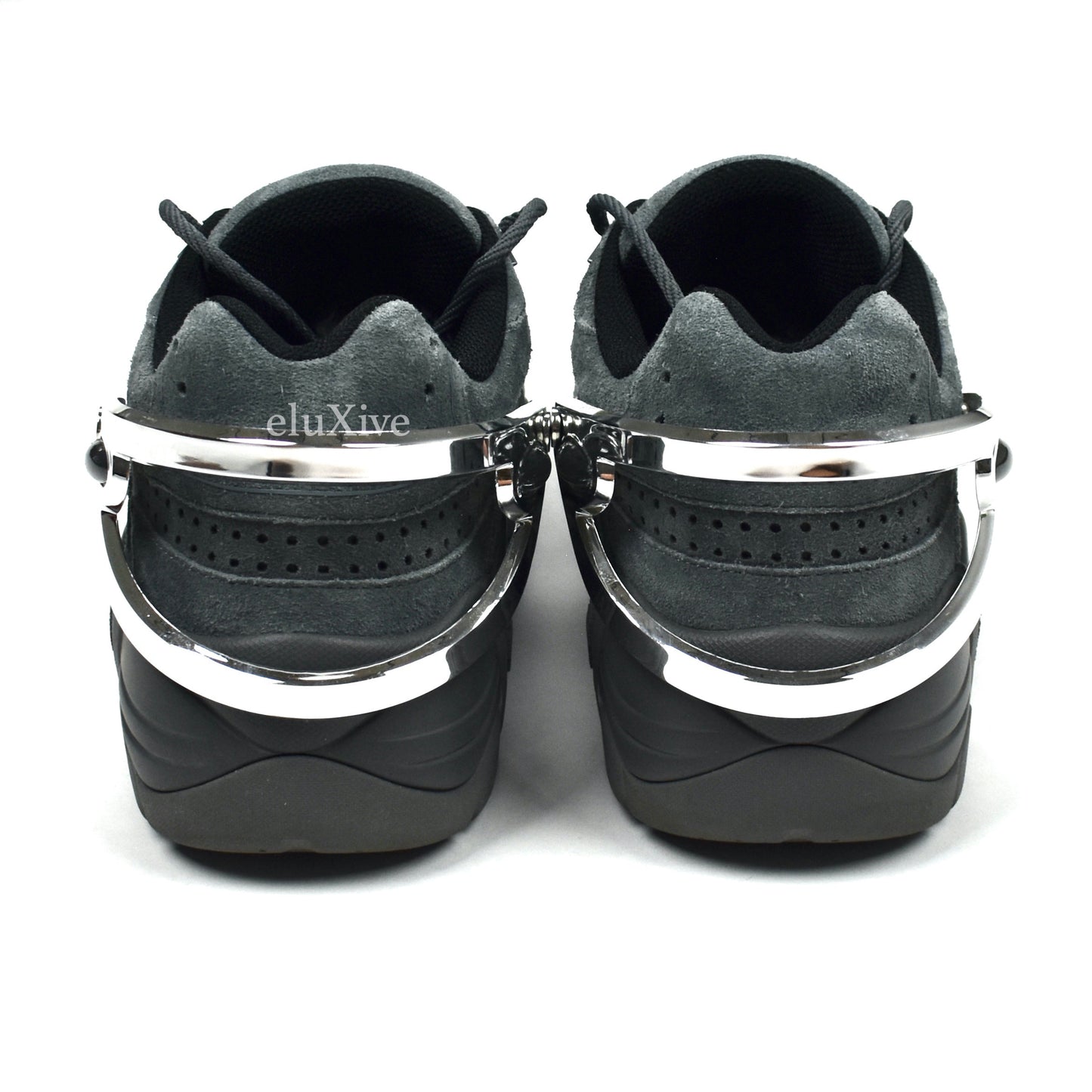 Raf Simons - Gray Suede Cylon-21 Runner Sneakers