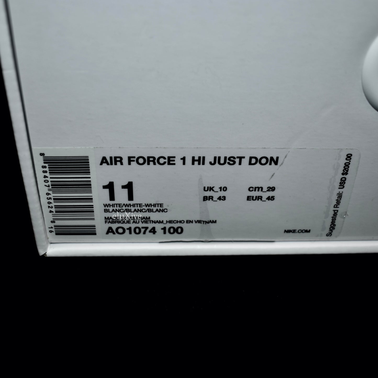 Nike x Just Don - Air Force 1 High 'AF-100' (White)