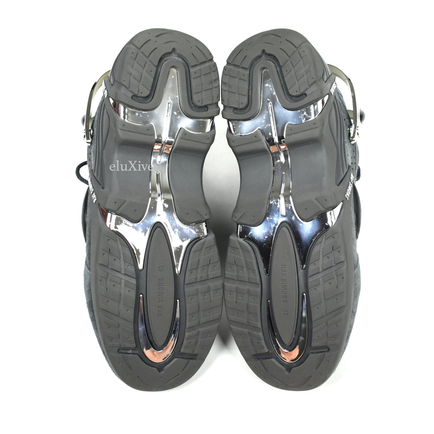 Raf Simons - Gray Suede Cylon-21 Runner Sneakers