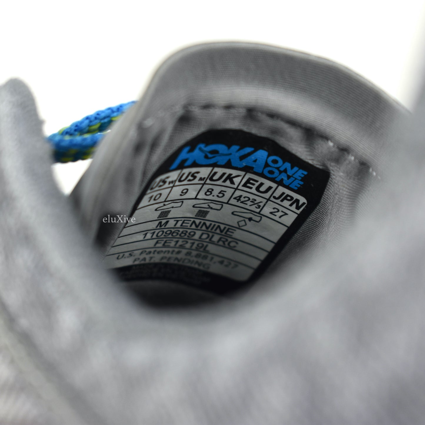 Hoka One One - Tennine Running Sneakers (Gray/Blue/Yellow)