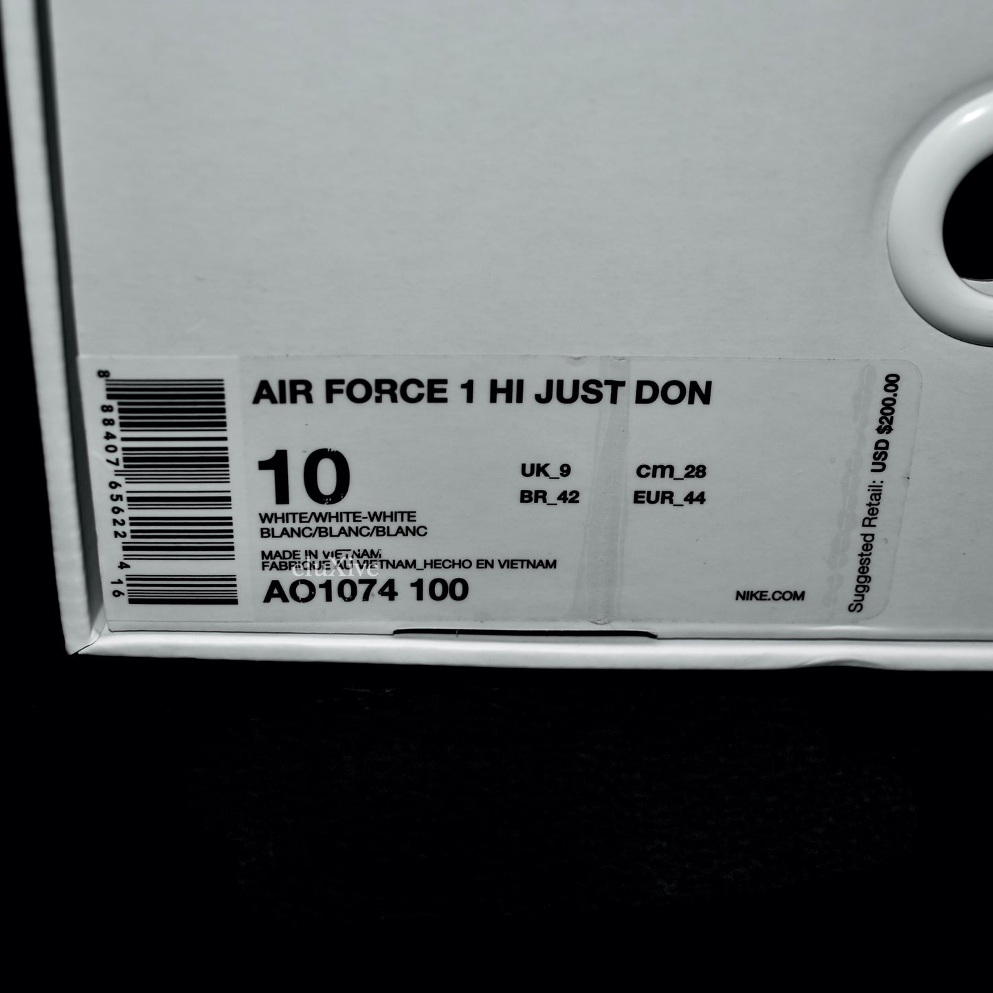 Nike x Just Don - Air Force 1 High 'AF-100' (White)