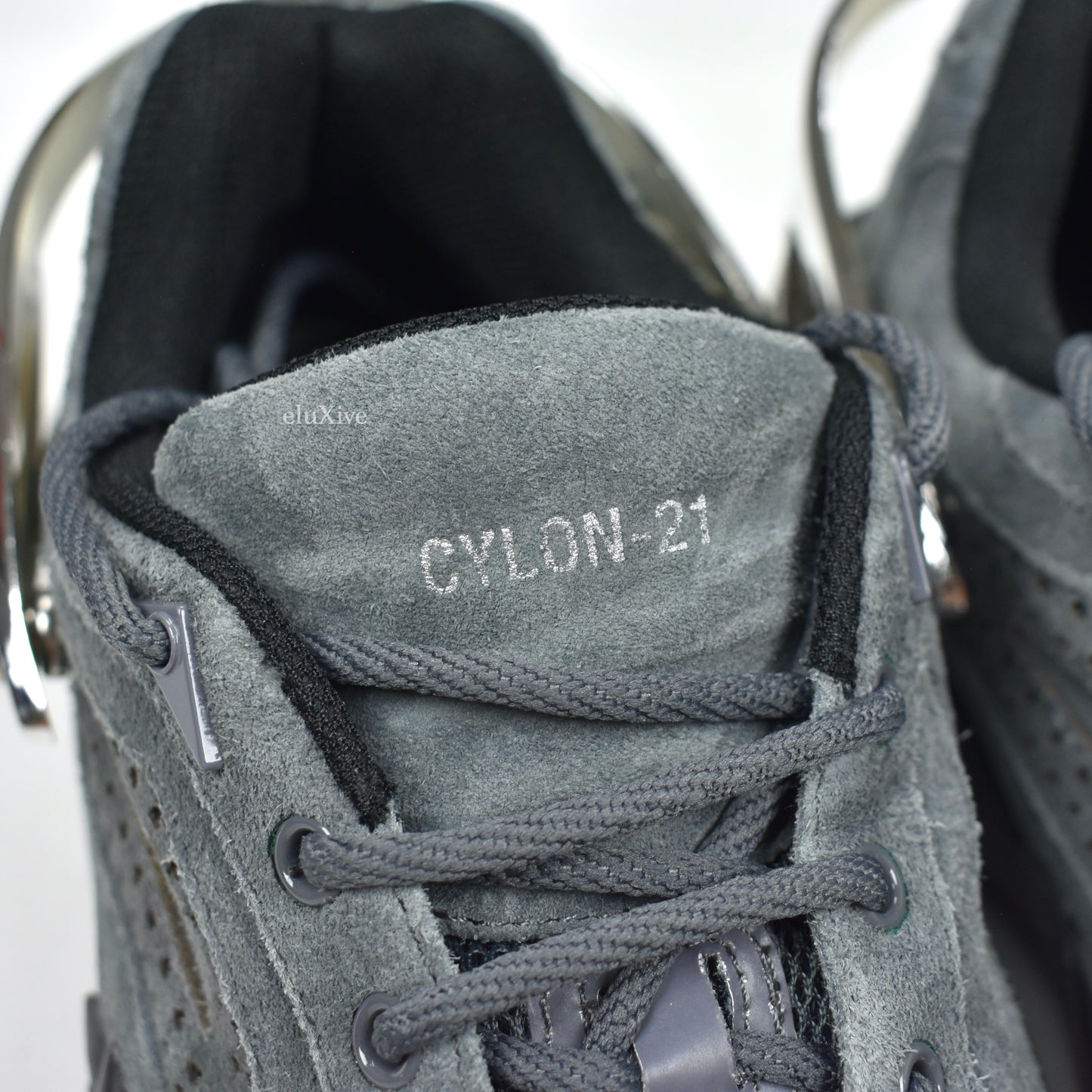 Raf Simons - Gray Suede Cylon-21 Runner Sneakers