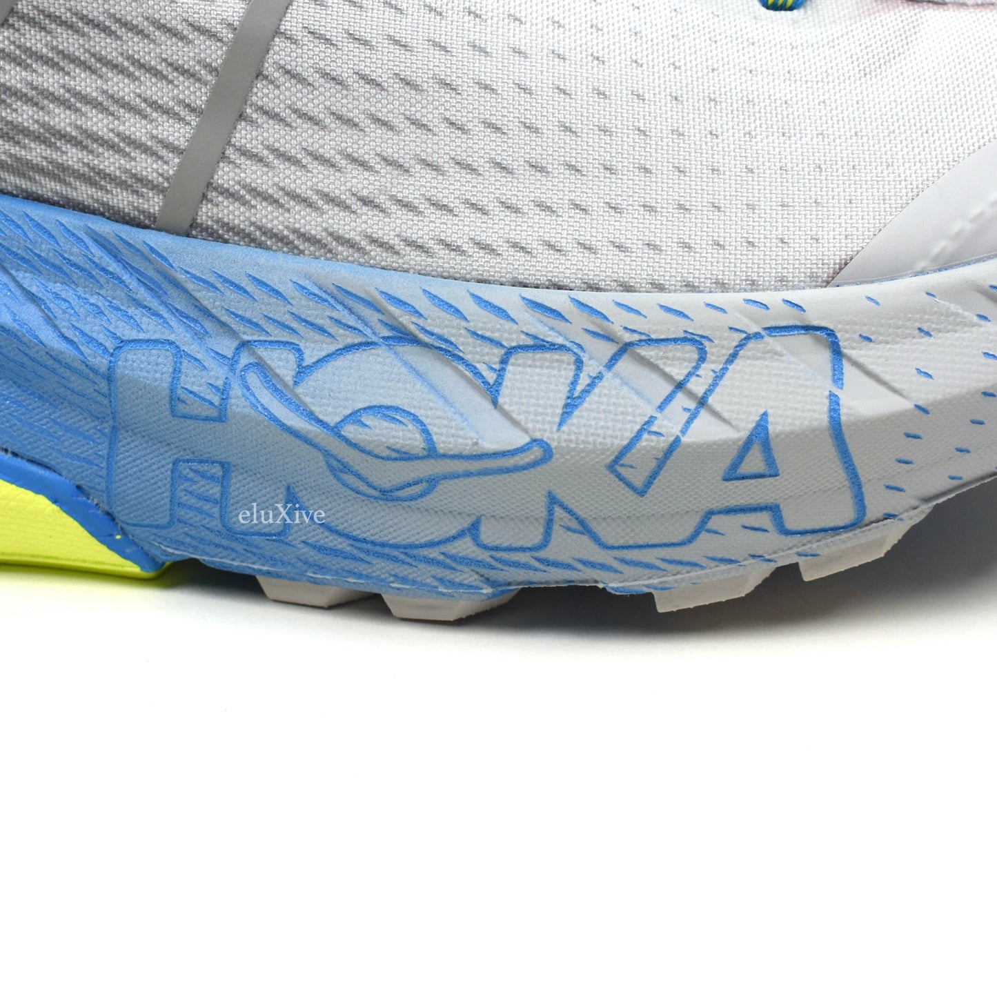 Hoka One One - Tennine Running Sneakers (Gray/Blue/Yellow)