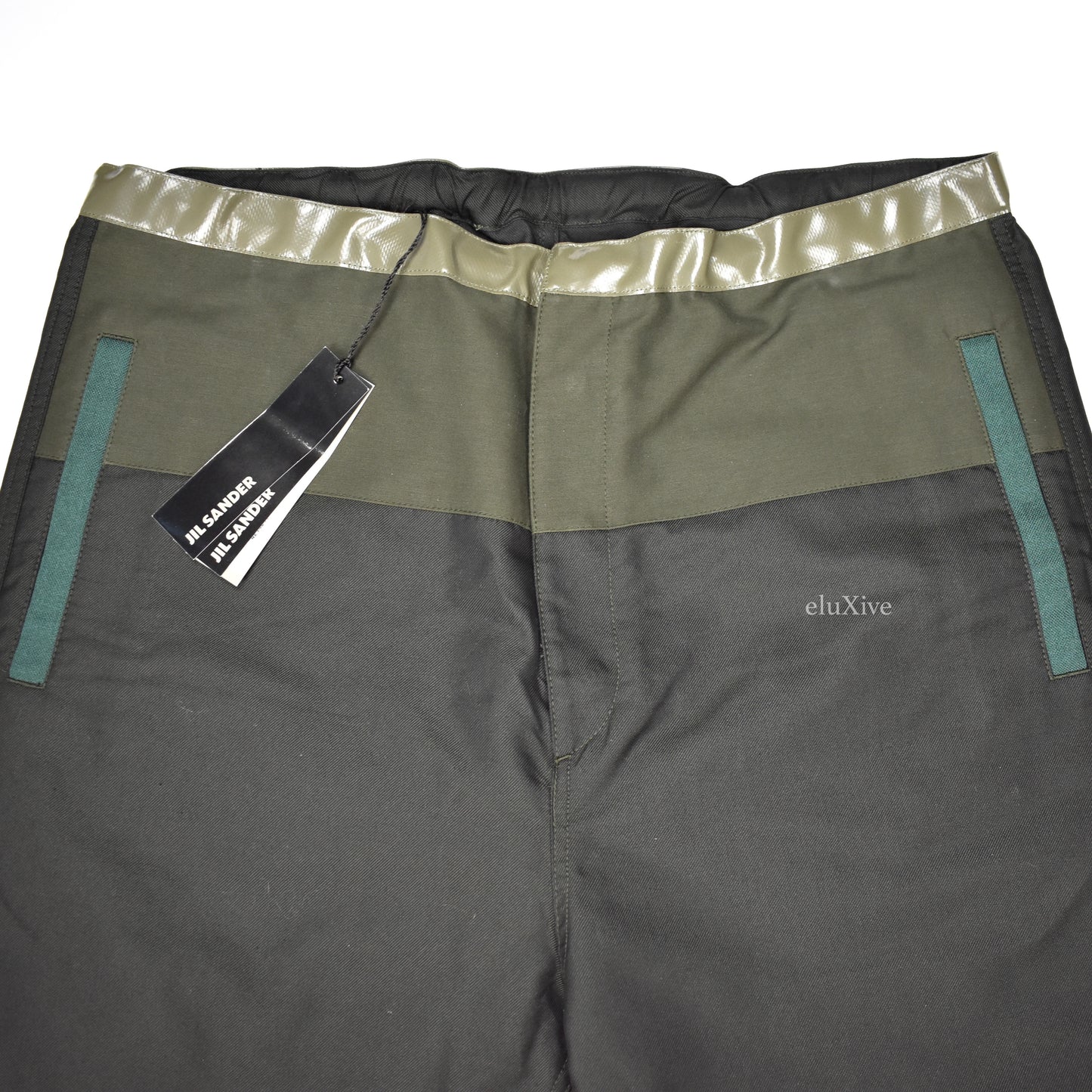 Jil Sander - Olive Patchwork Military Fabric Pants