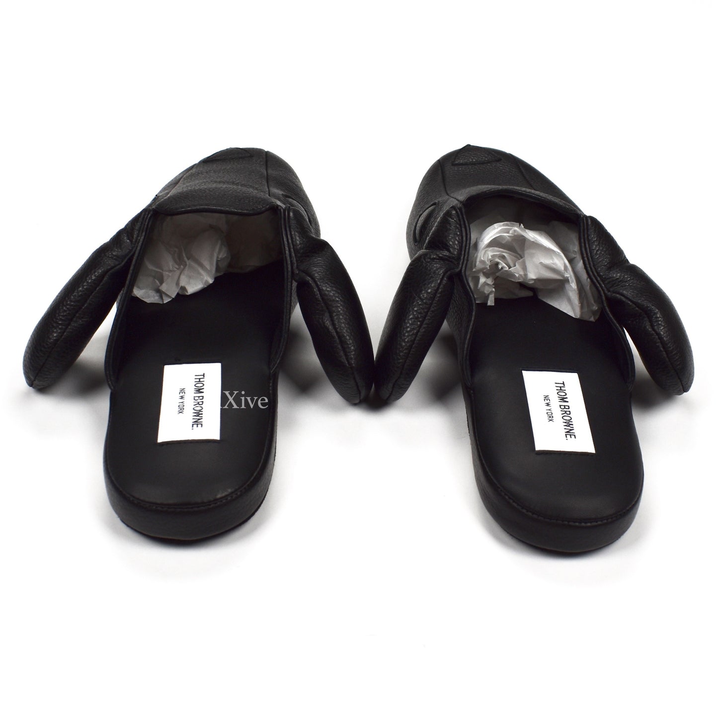 Thom Browne - Black Leather 'Hector' Dog Slippers