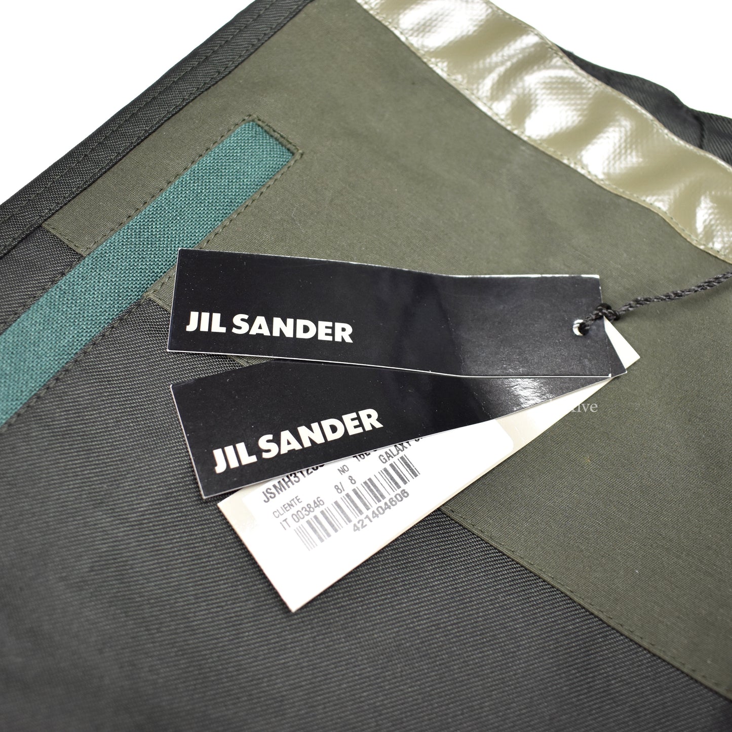 Jil Sander - Olive Patchwork Military Fabric Pants