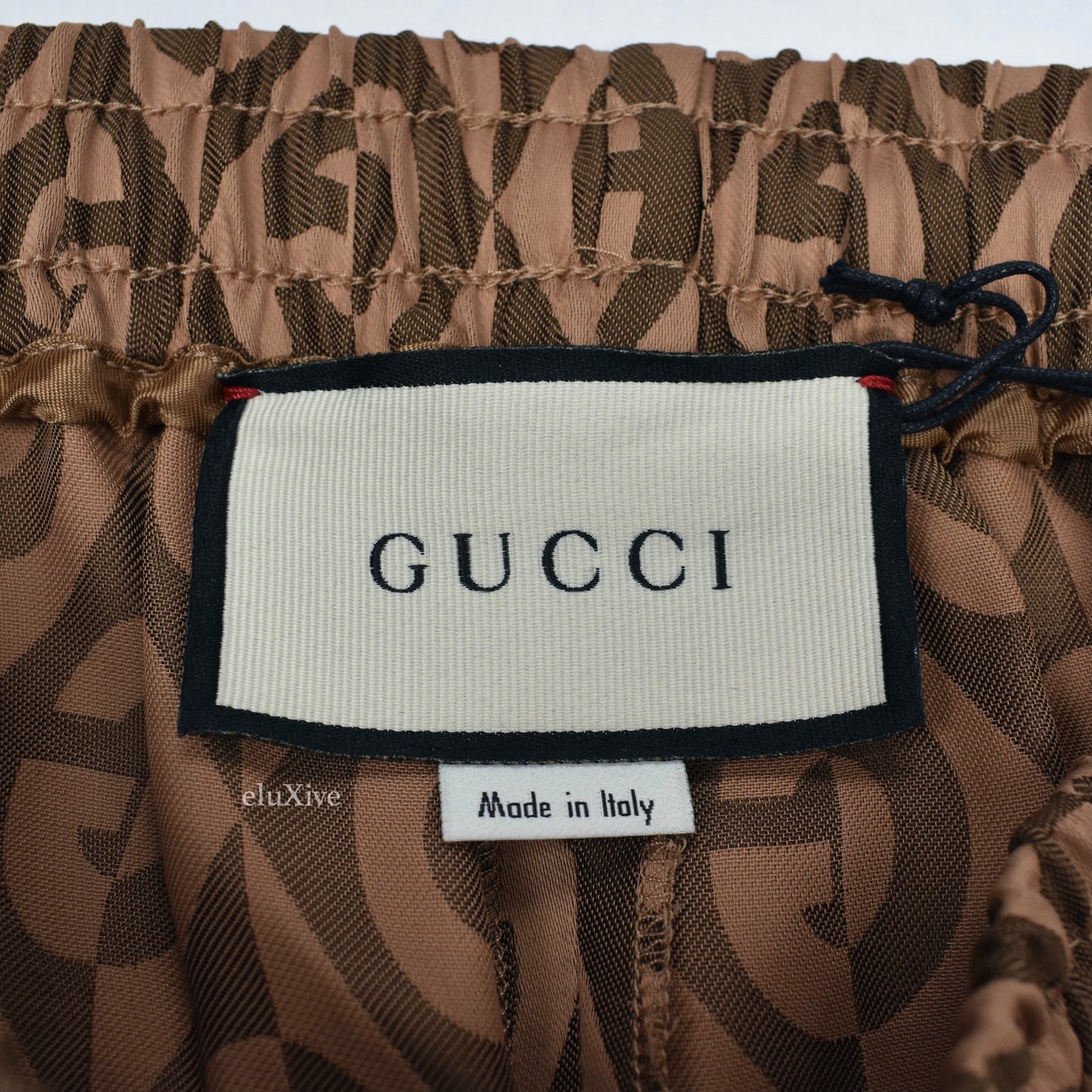 Gucci - Rhombus Monogram Woven Web Stripe Shorts