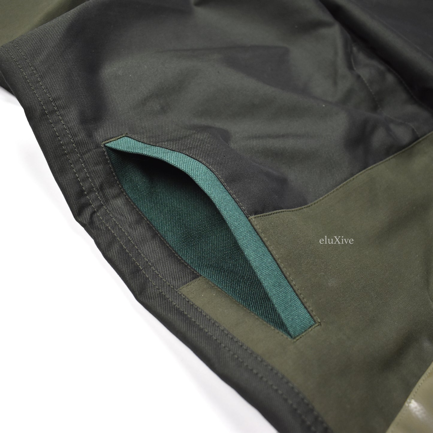 Jil Sander - Olive Patchwork Military Fabric Pants